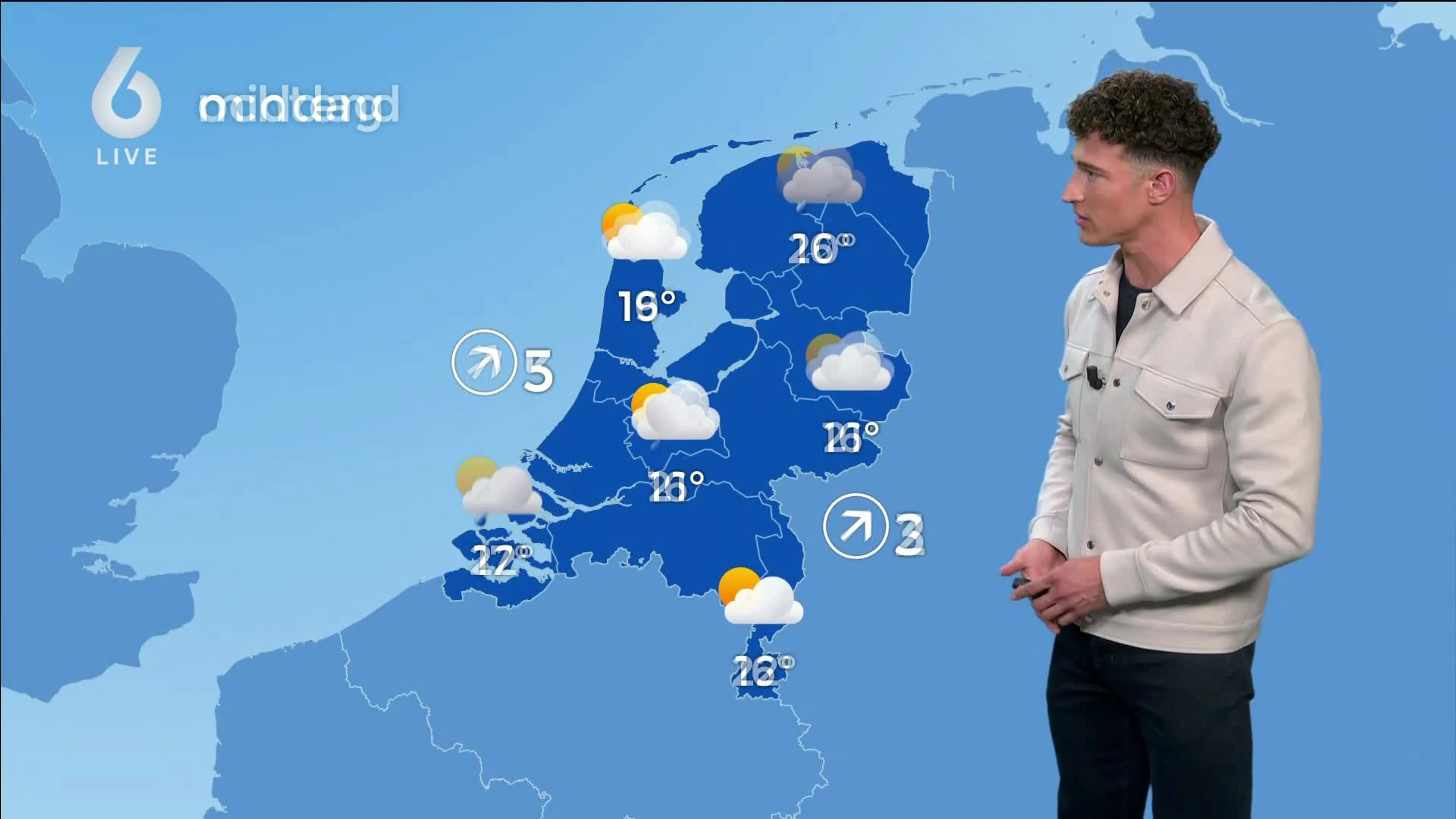 Bewolkte dag voor de boeg met kans op onweer, later deze week kouder