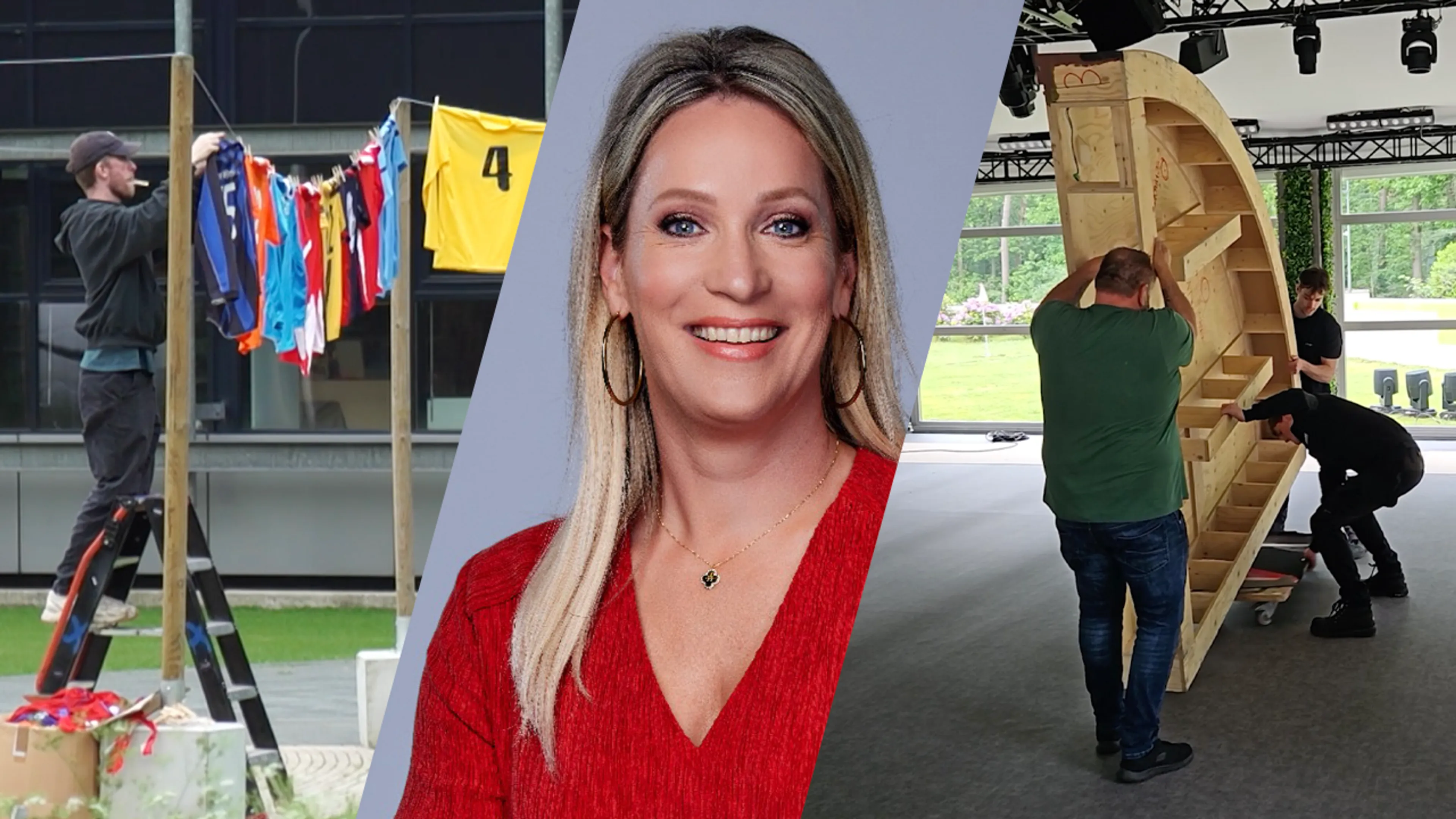Studio van De Oranjezomer wordt opgebouwd op de KNVB Campus in Zeist!