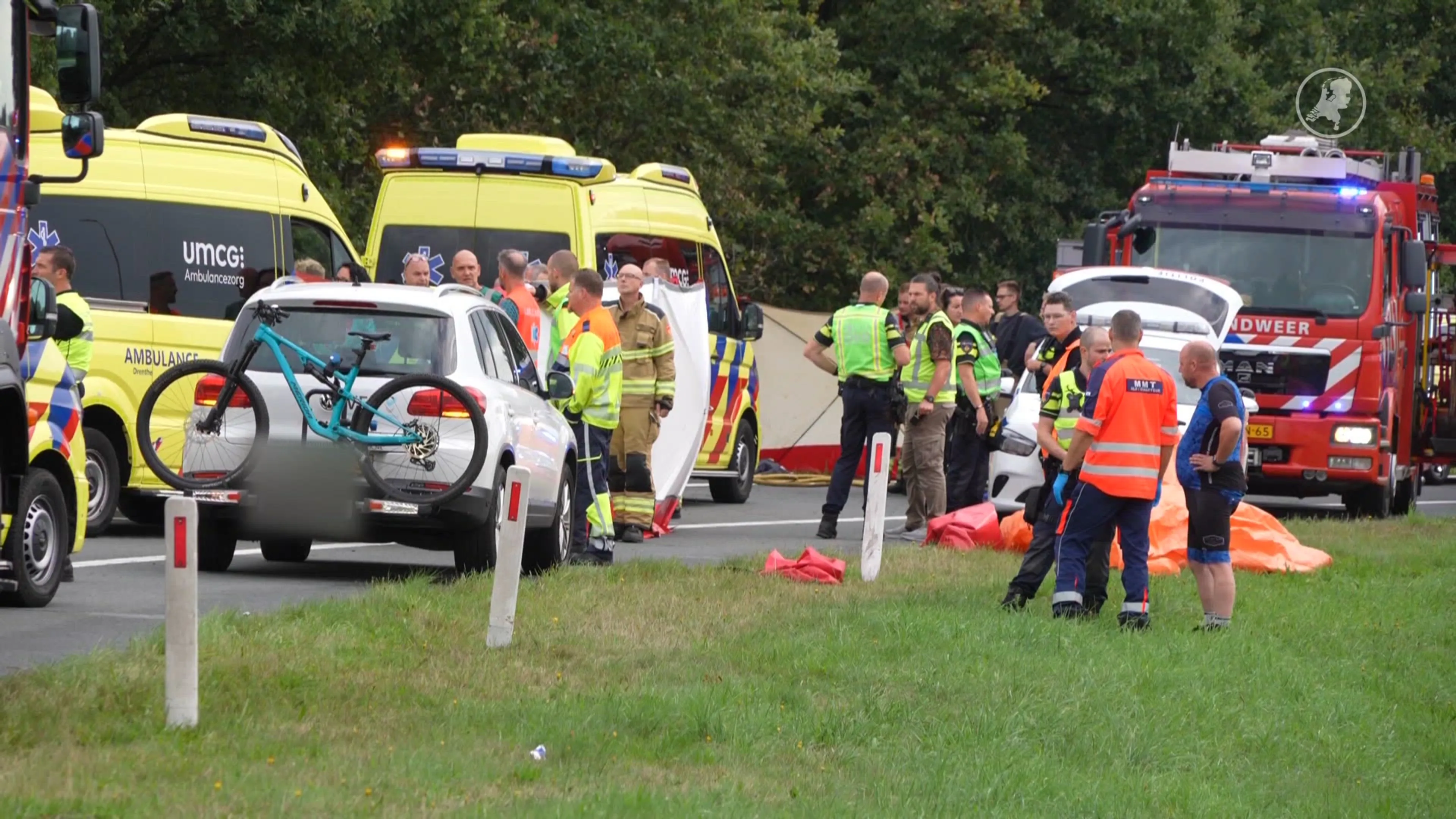 Kind overleden bij verkeerongeval A28 bij Beilen