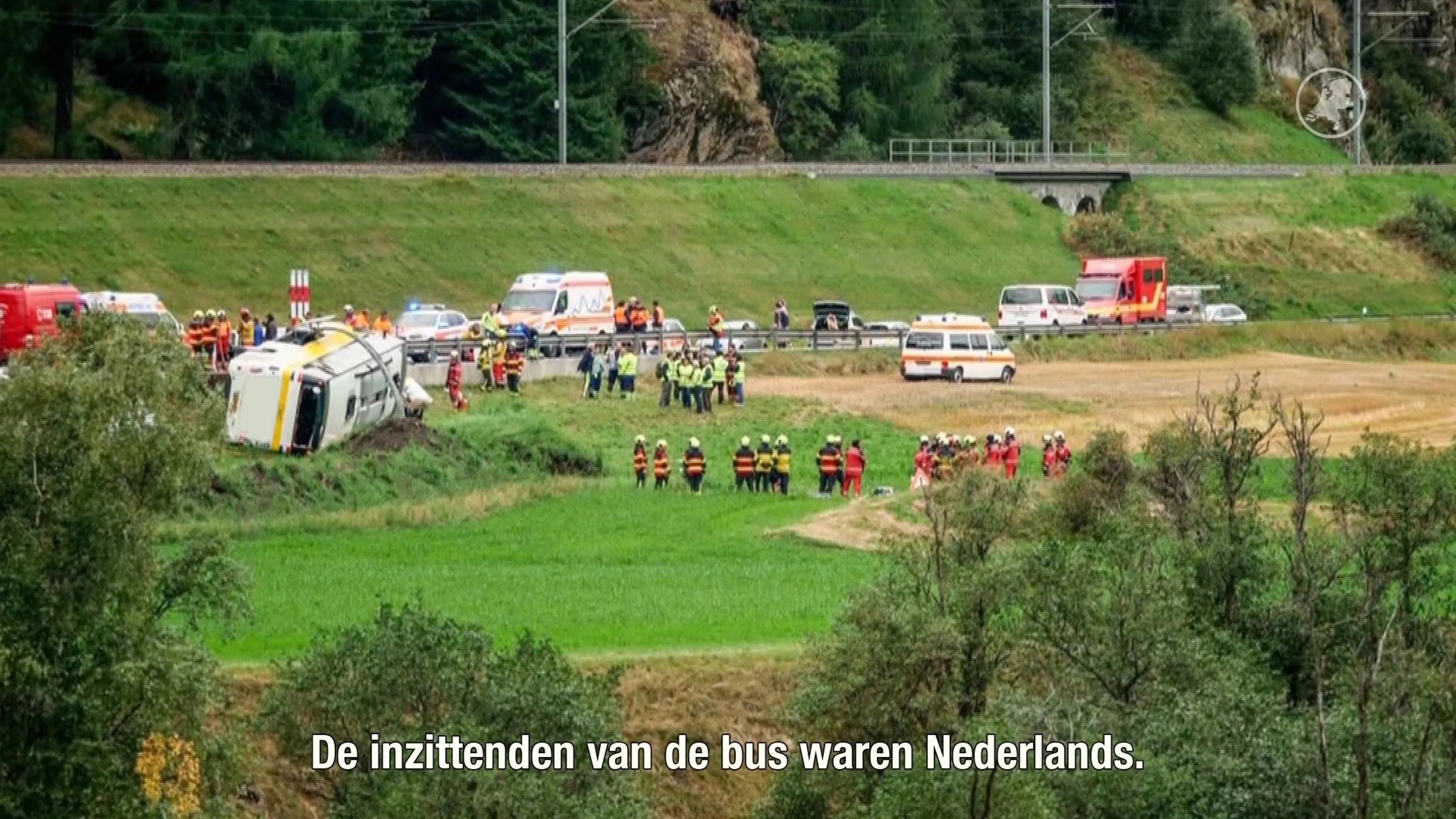 Justitie Zwitserland: veel gewonden bij busongeluk, ook zwaargewonden