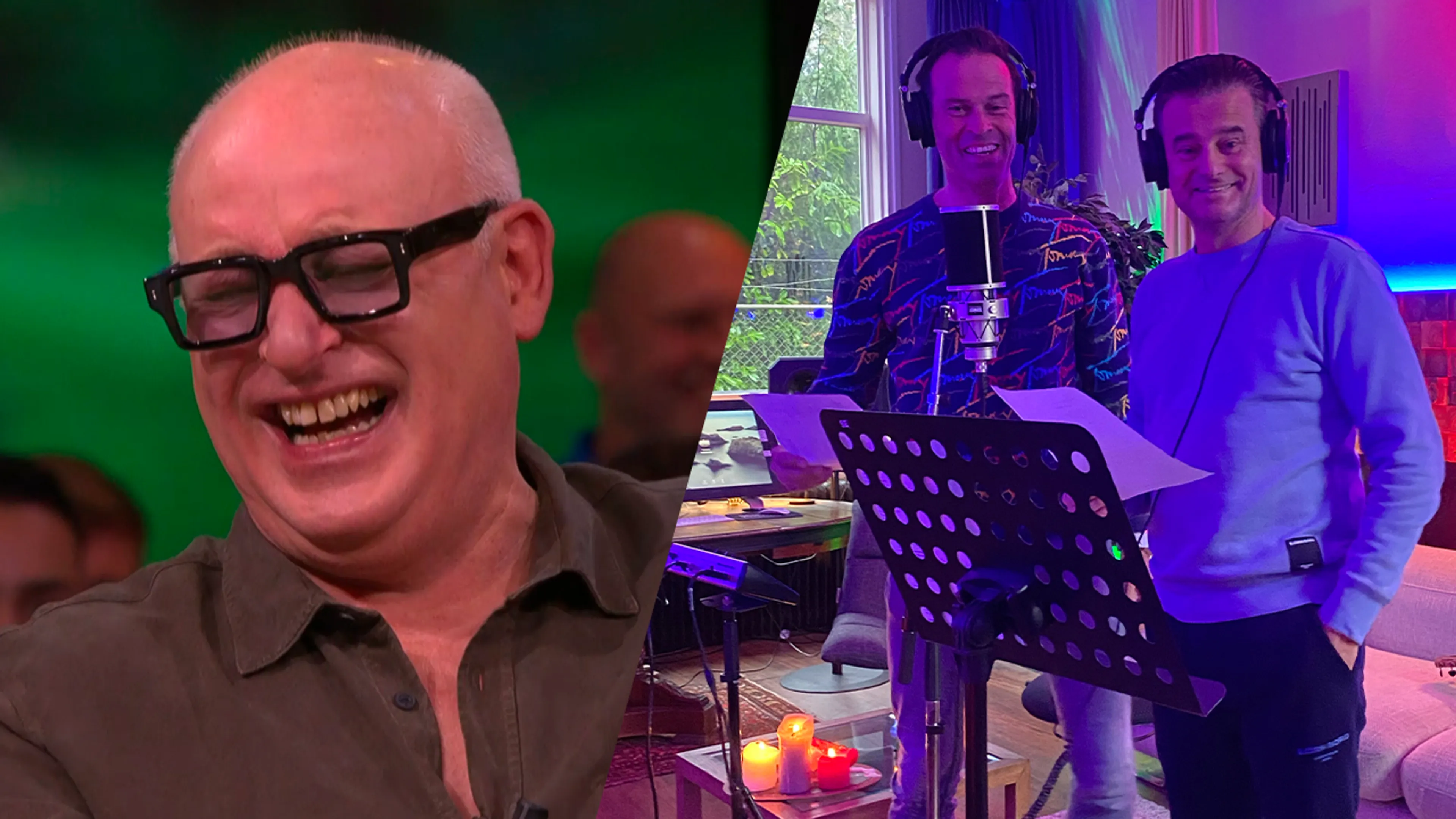 René lacht om zingende Wilfred en Bas: ‘Niet tijd dat we hem tegen zichzelf in bescherming nemen?’