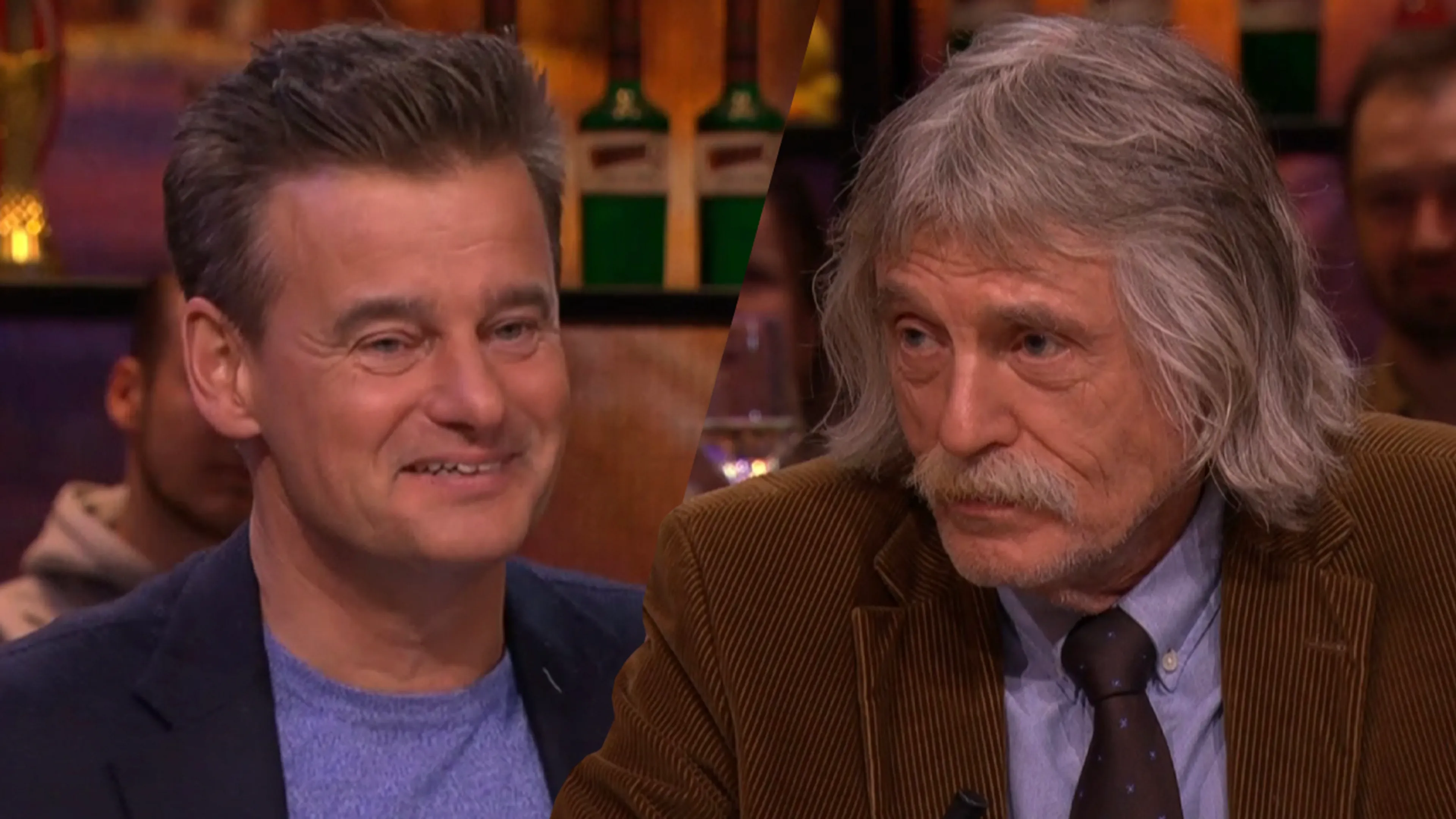 Johan niet blij met verbetering Wilfred: ‘Ik kan me af en toe zo ergeren aan die klootzak!’