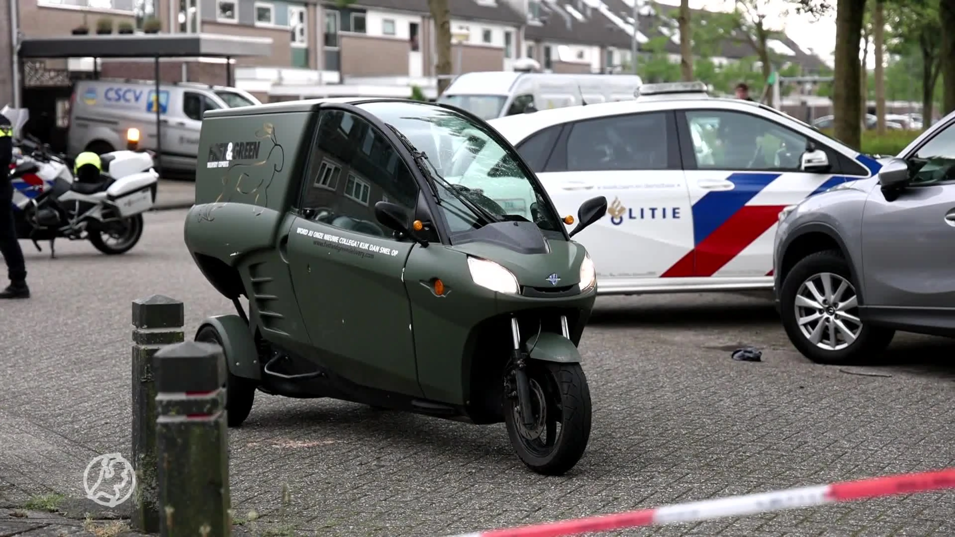 Voetganger gewond na ongeluk met bezorger in Hoofddorp