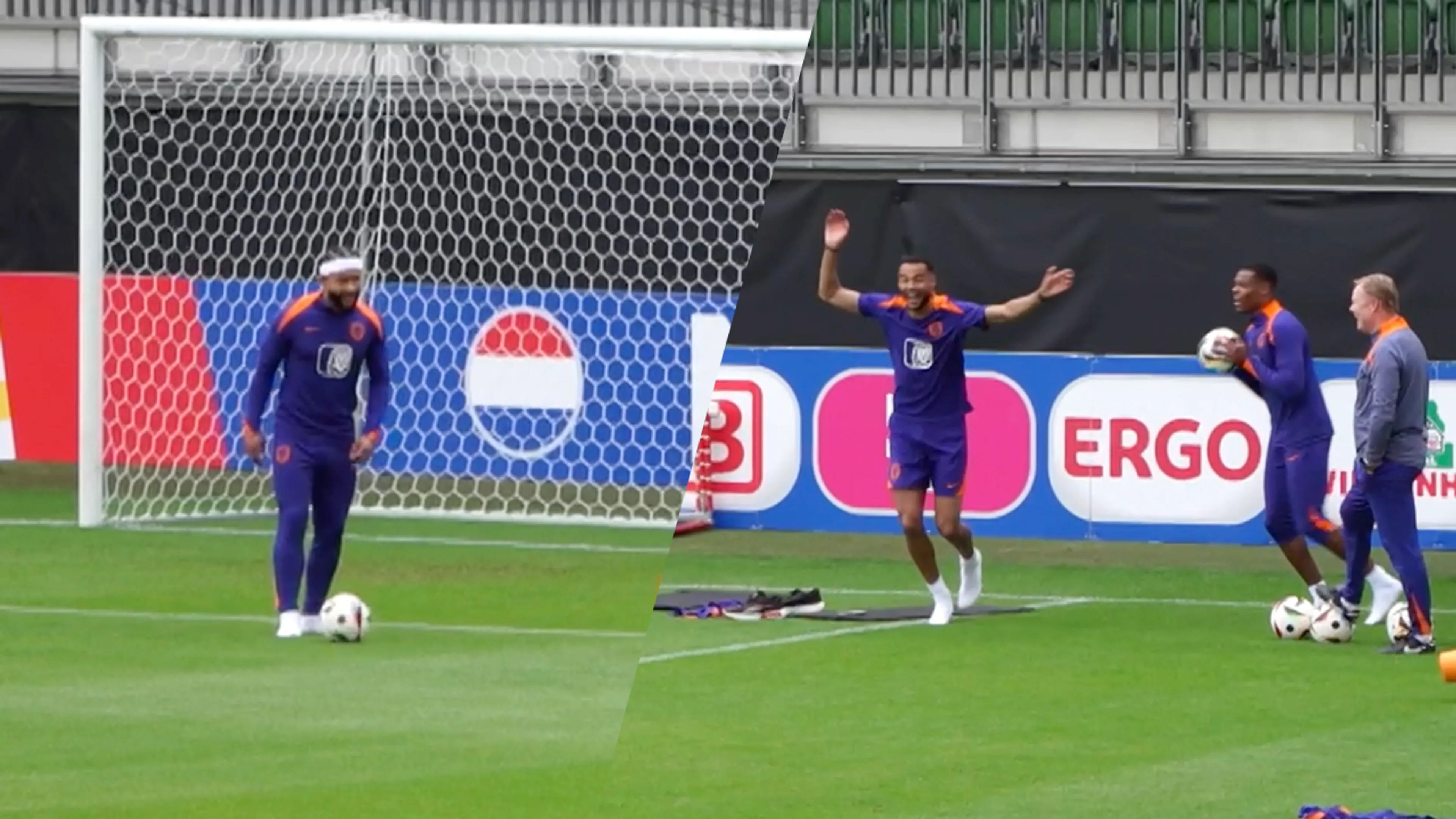 Video: Memphis in vorm met paaltjesvoetbal