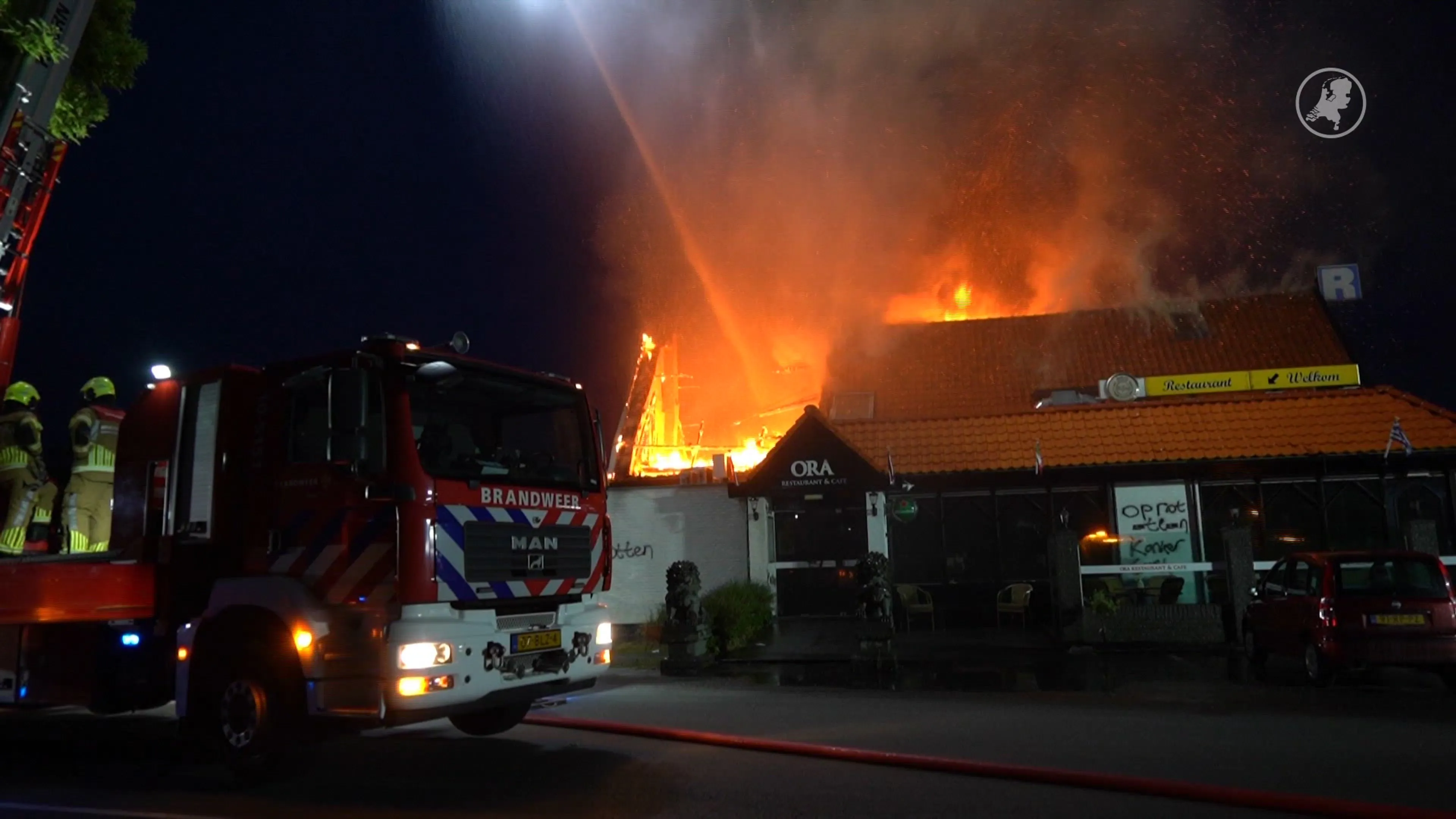 Brand in restaurant Wijdenes, politie denkt aan brandstichting