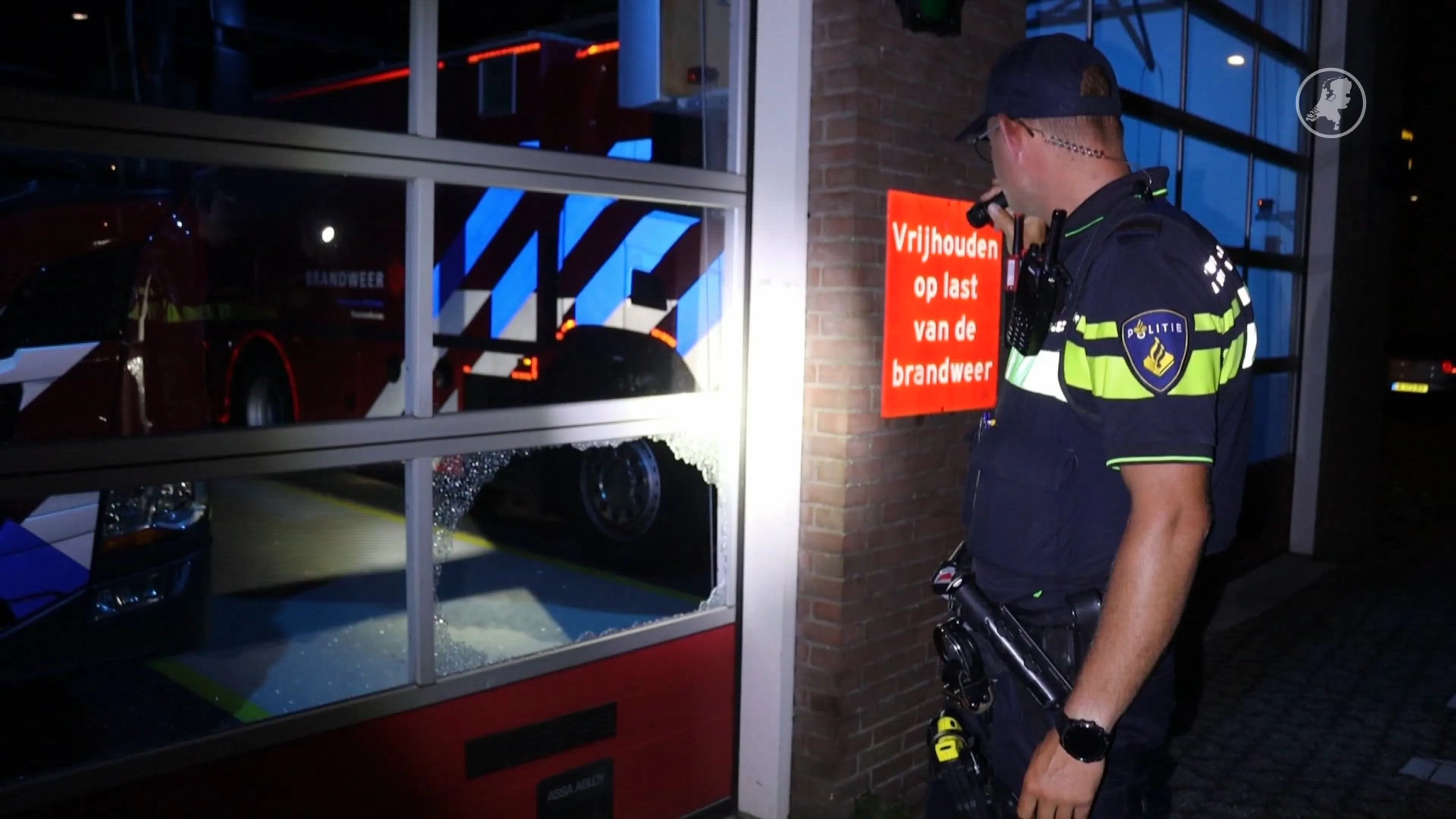 Inbraakpoging brandweerkazerne Sassenheim, jongens op fatbike gevlucht