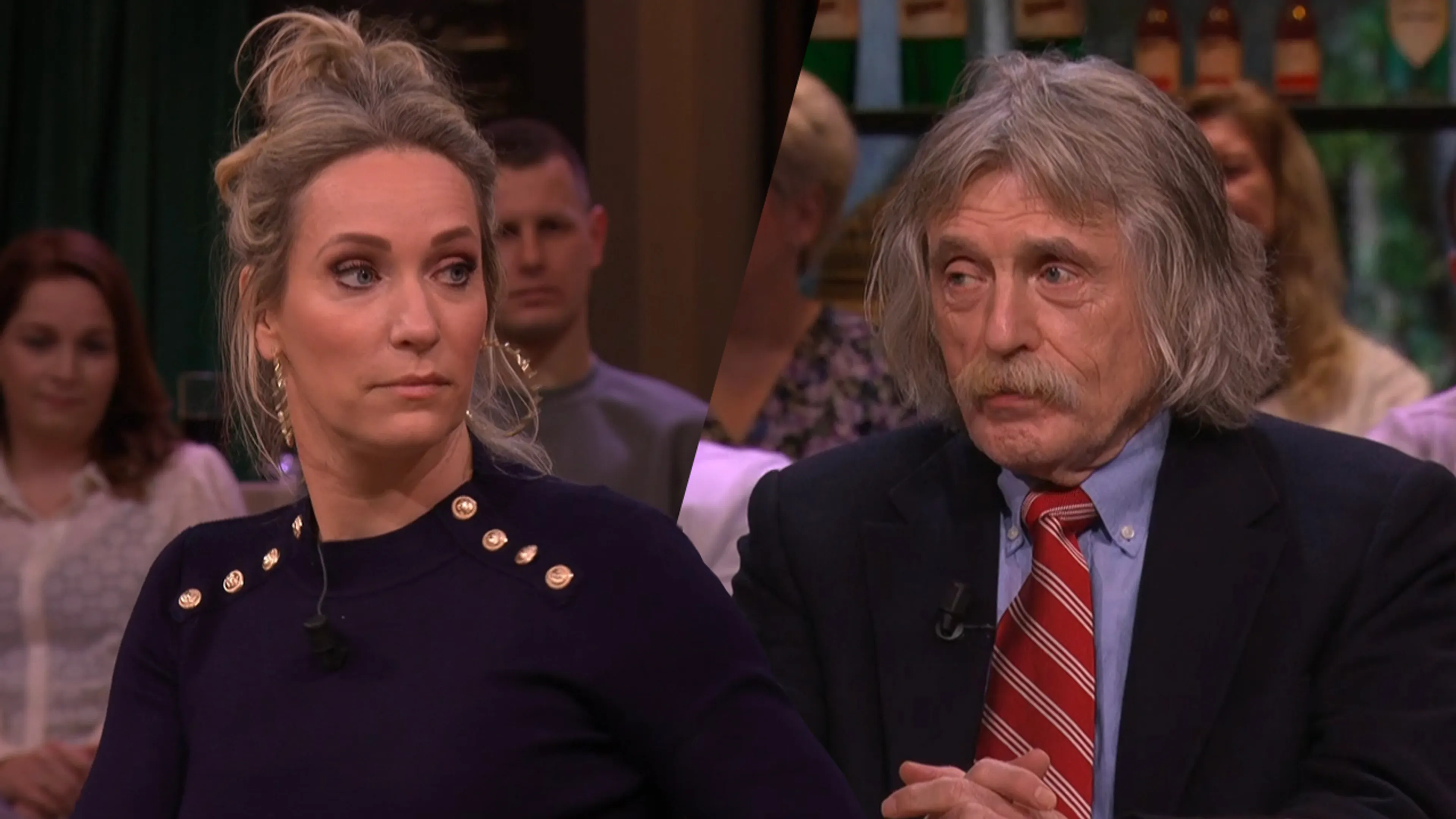Johan tegen Hélène: 'Je wordt een beetje een theemuts!'