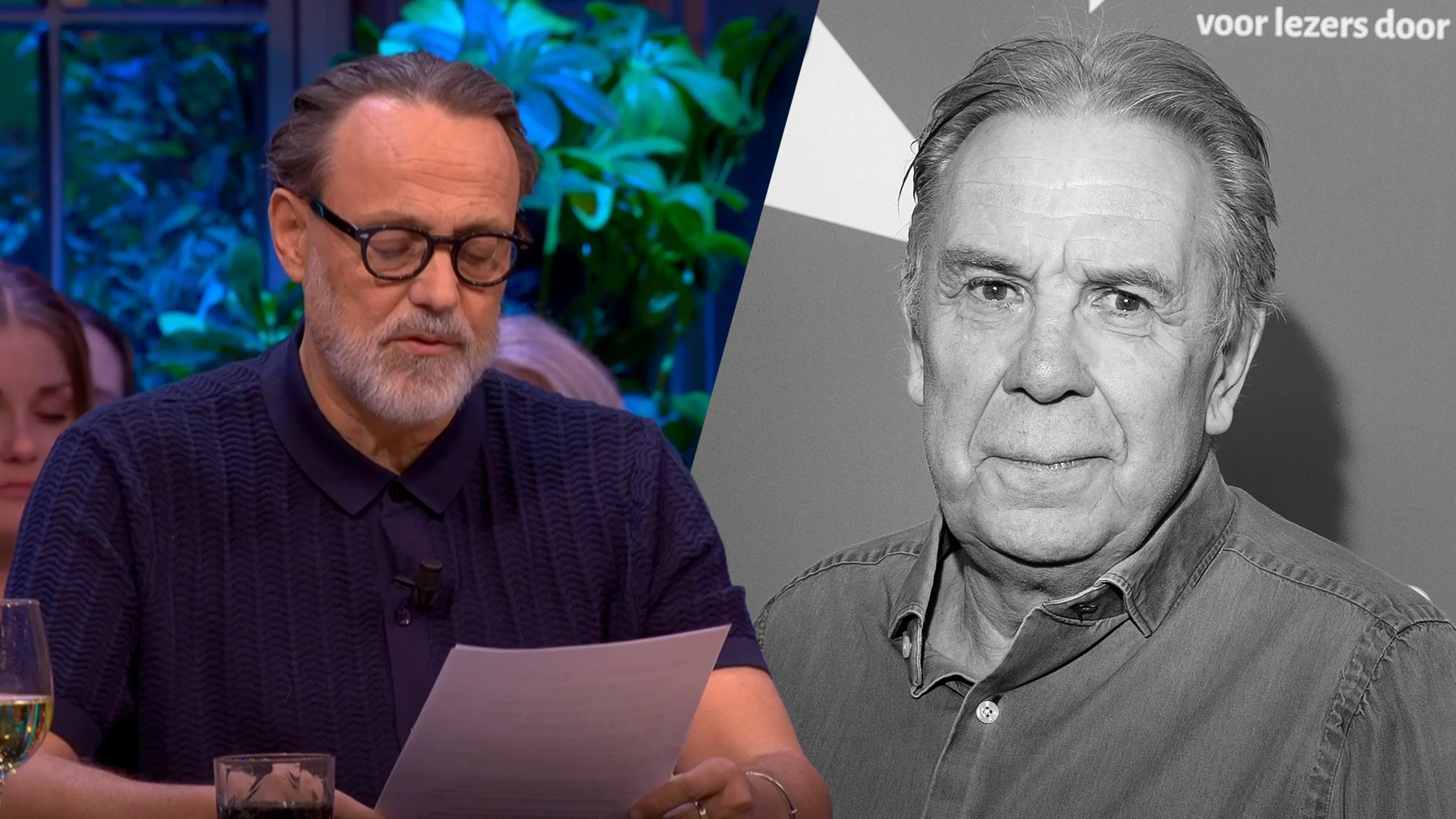 Hugo Borst brengt eerbetoon aan overleden Maarten Spanjer (73) met voordracht van column