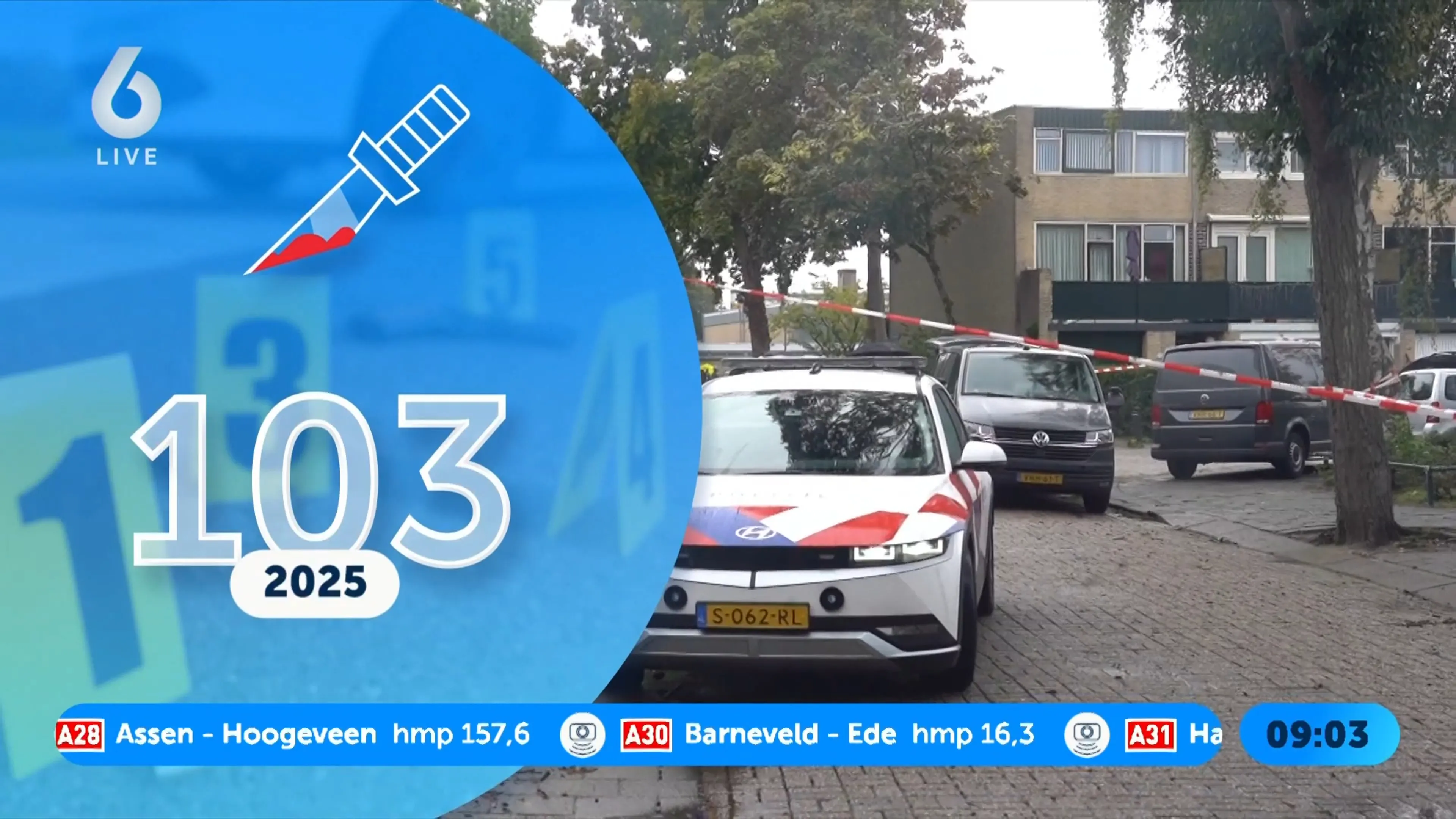 Vorig jaar 103 mensen vermoord, laagste aantal in dertig jaar