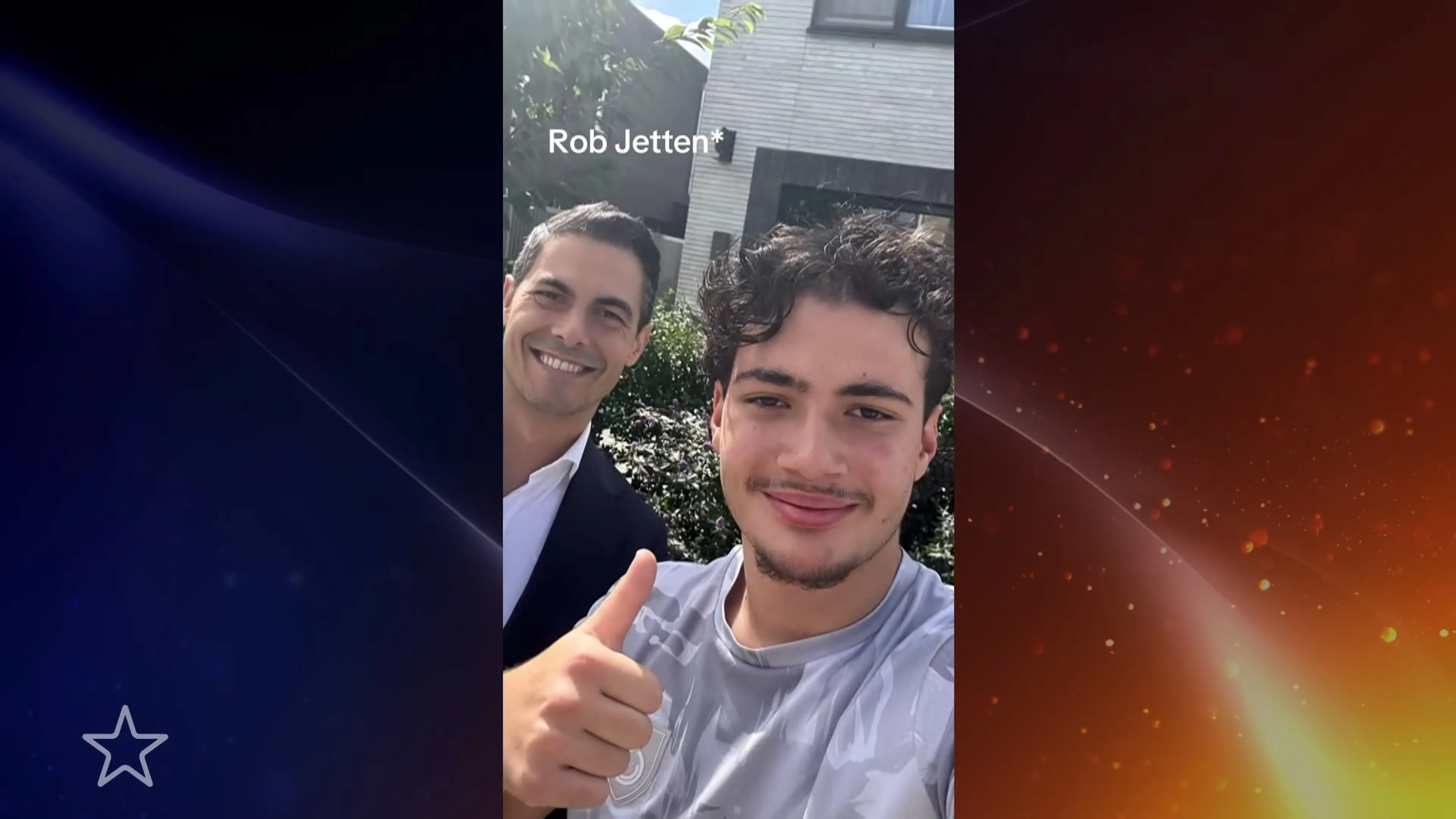 TikTokker spot Rob Jetten in zijn achtertuin, gaat viraal: 'Bro, het is Ton Jetten!'
