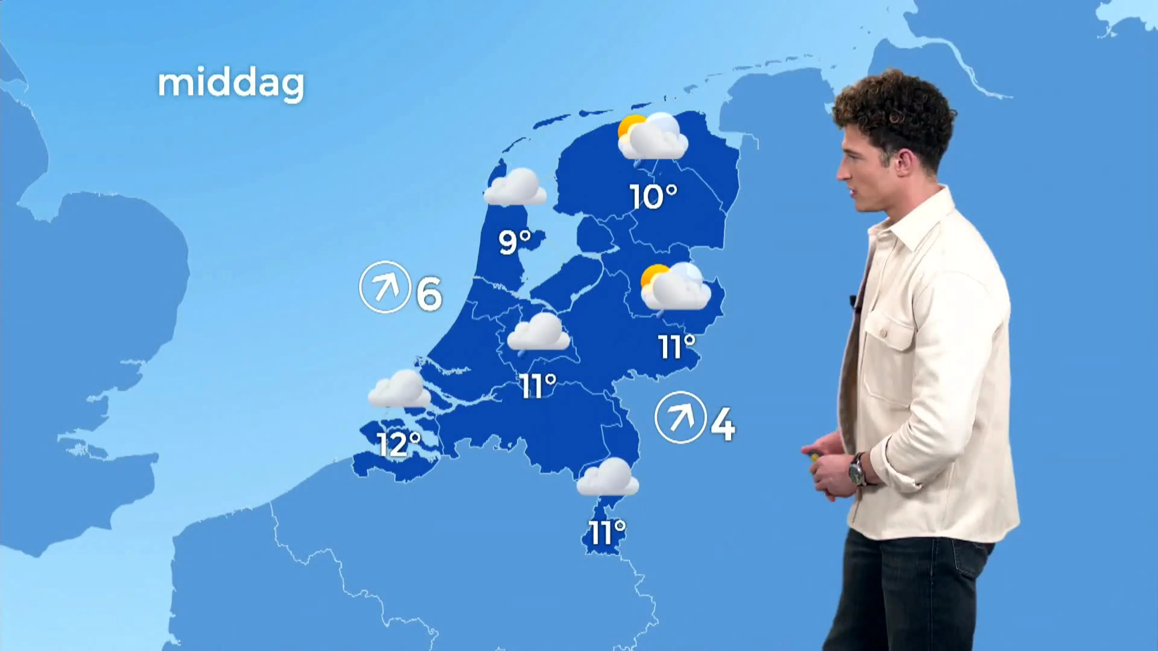 Dinsdag begint droog, maar eindigt druilerig