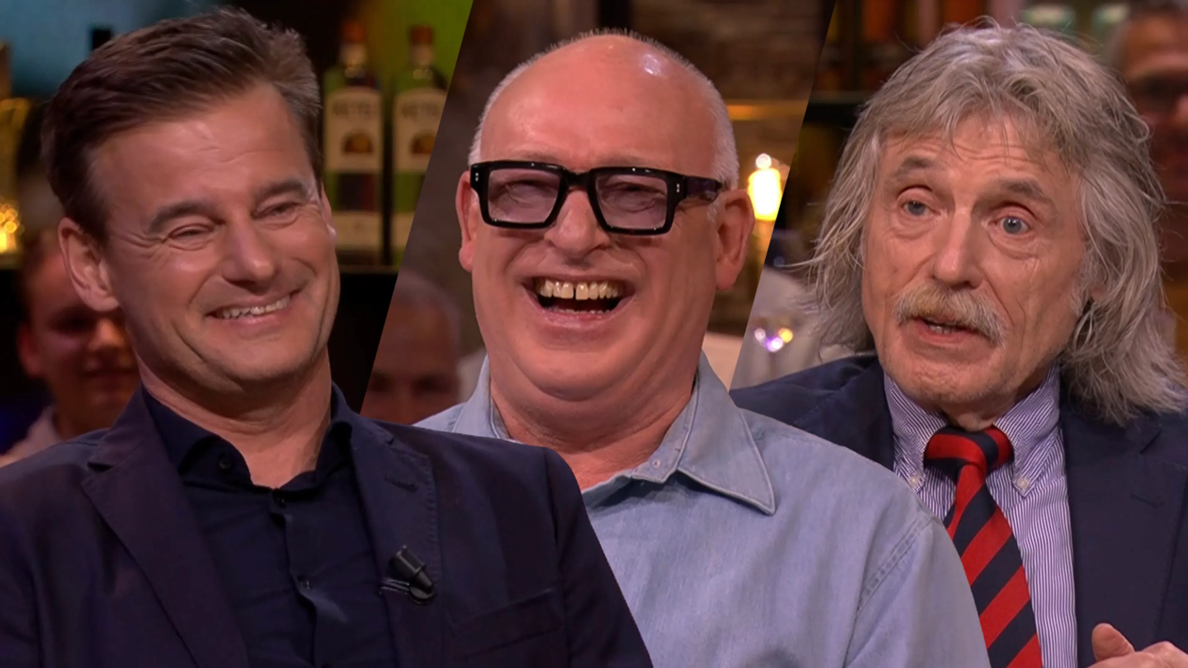 Johan kan in tegenstelling tot René niet lachen om grapje van Wilfred: 'Dat concludeer jij...'