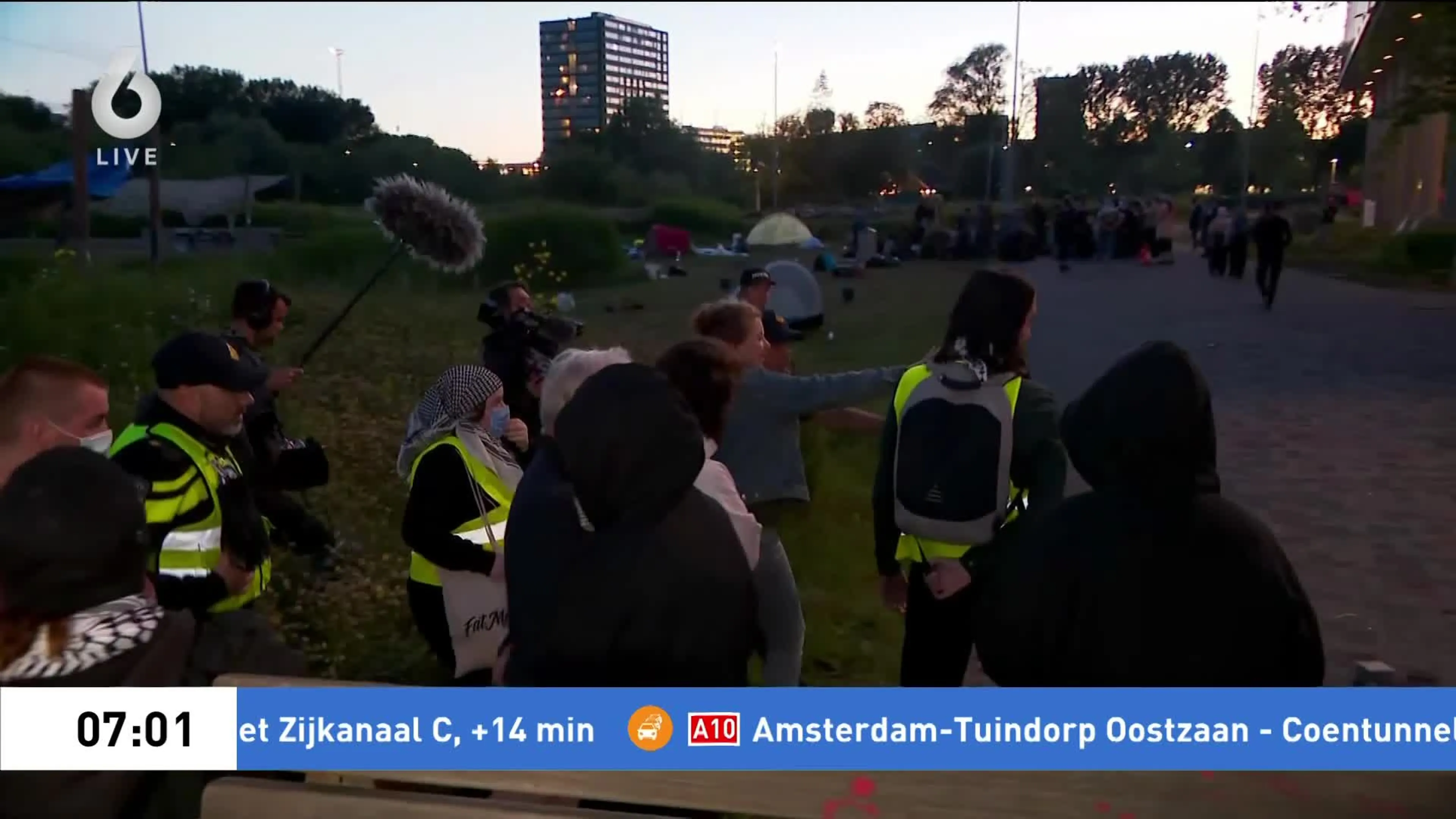 Pro-Palestijnse demonstranten geven blokkade Science Park op