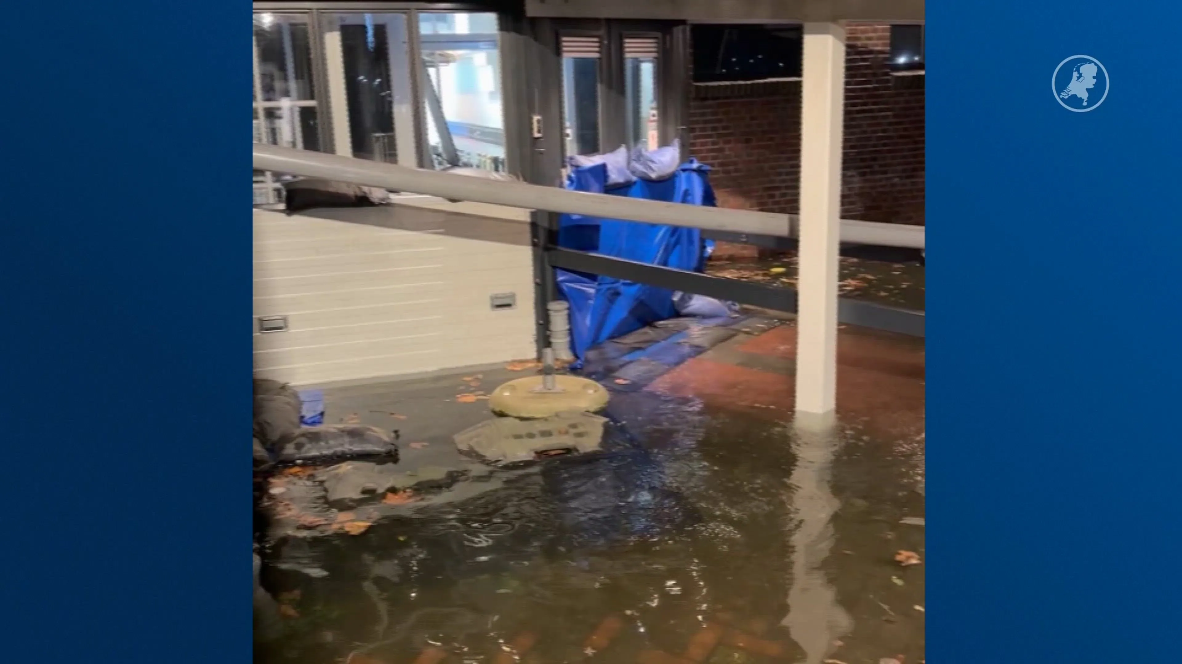 Opnieuw wateroverlast in Vlaardingen: water 40 centimeter boven kade