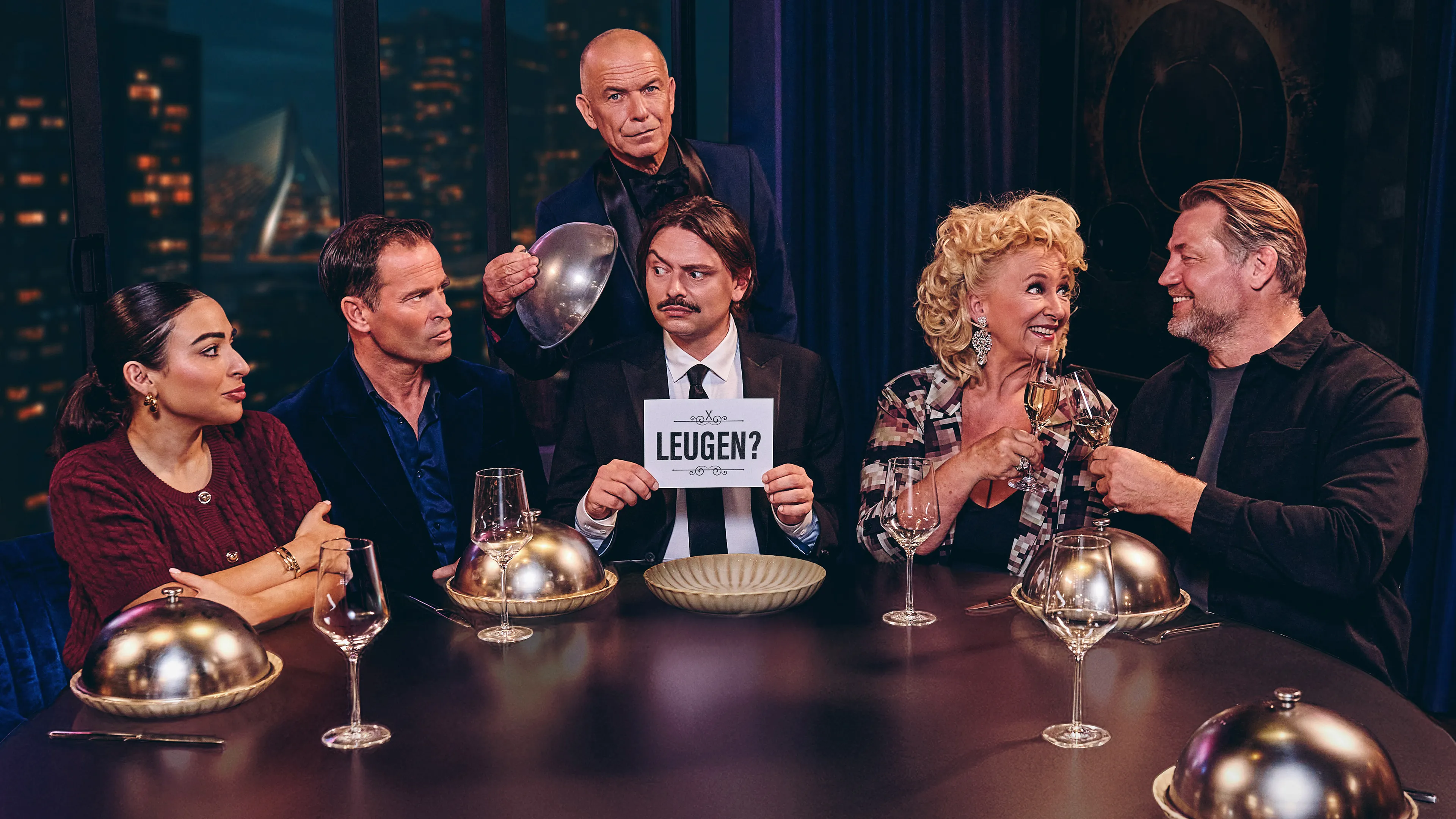 Dennis van der Geest, Bas Nijhuis, Donny Ronny, Lale Gül en Karin Bloemen