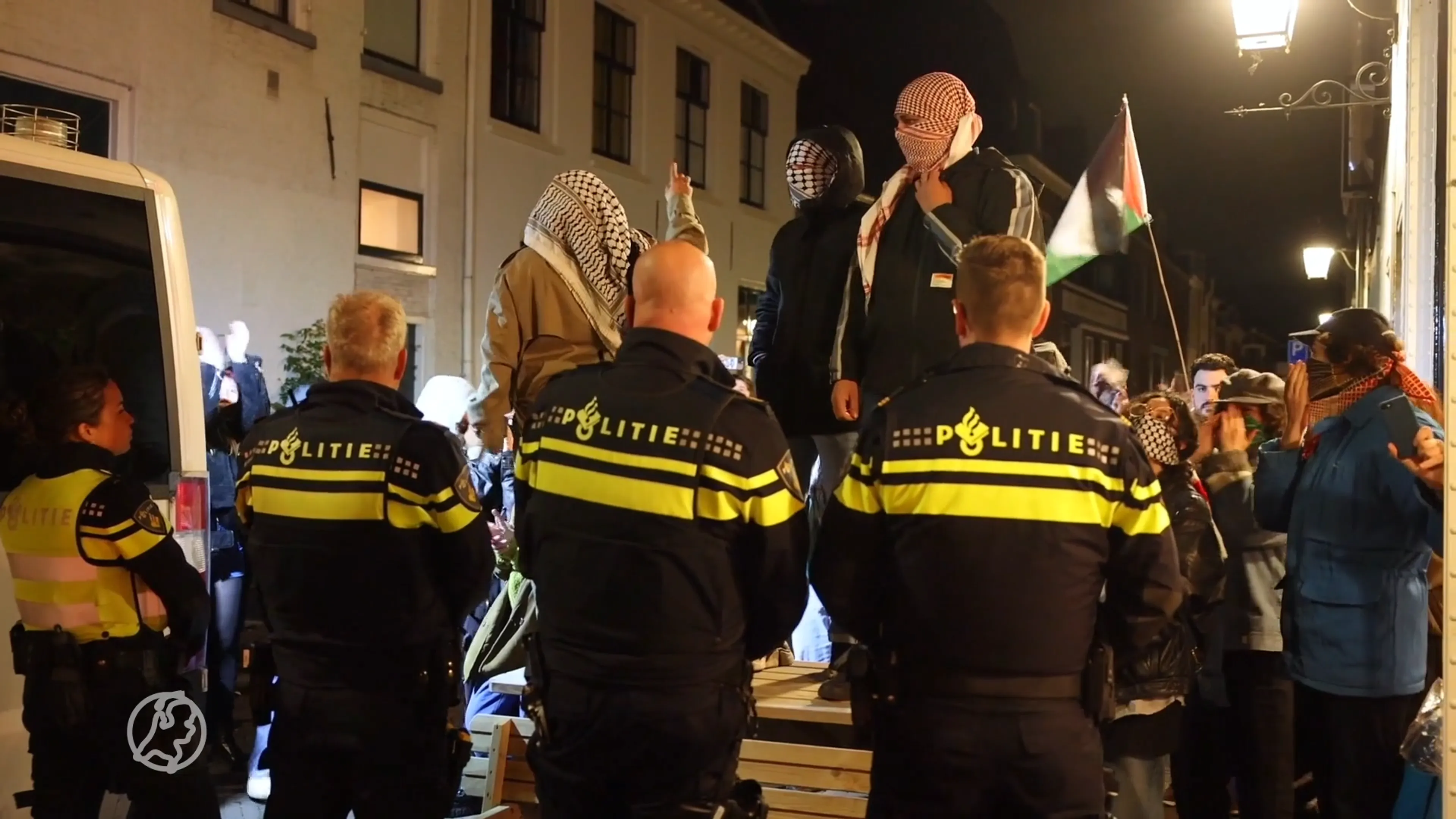 Pro-Palestijnse studenten aangehouden bij Universiteit Utrecht