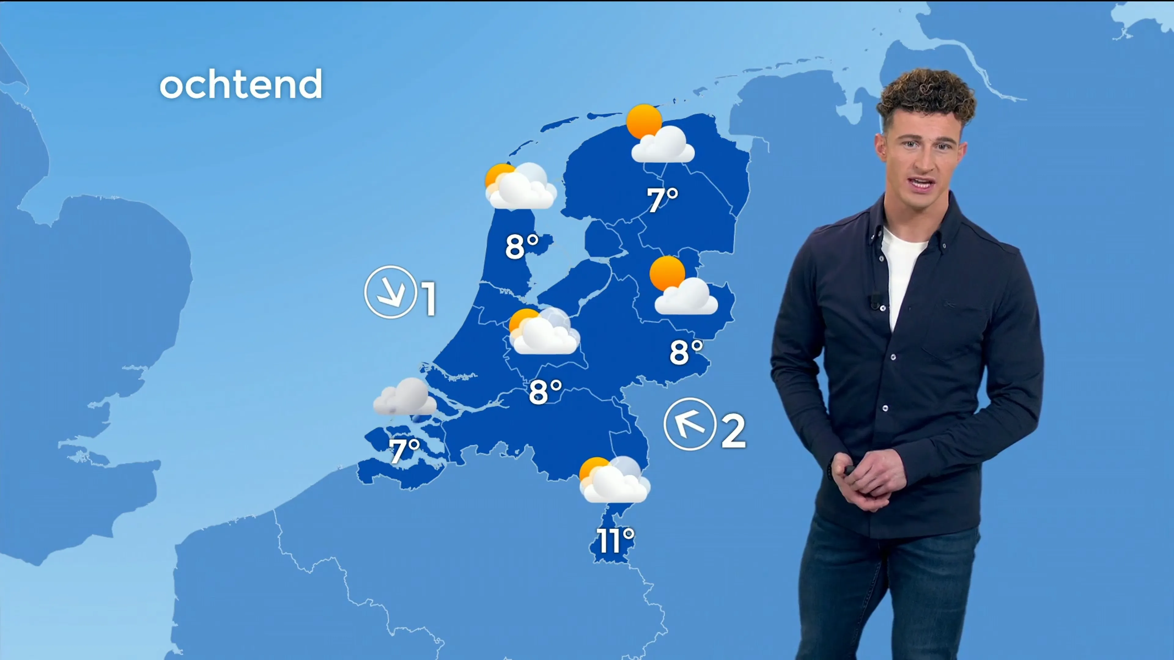 Tweedeling in het land: in het oosten volop lente, in het zuidwesten regen