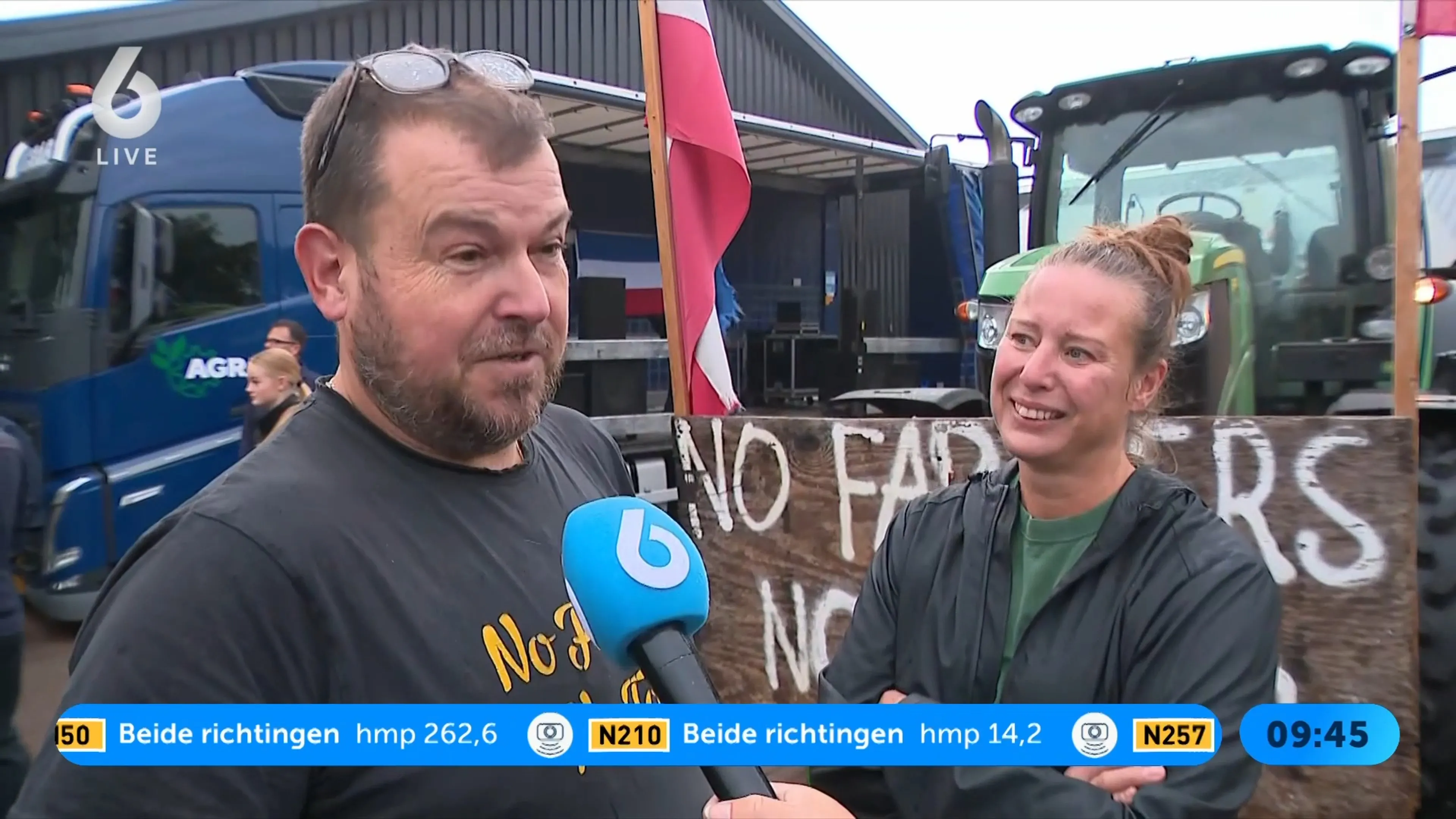 Honderden boeren beginnen met stikstofmars in Drenthe