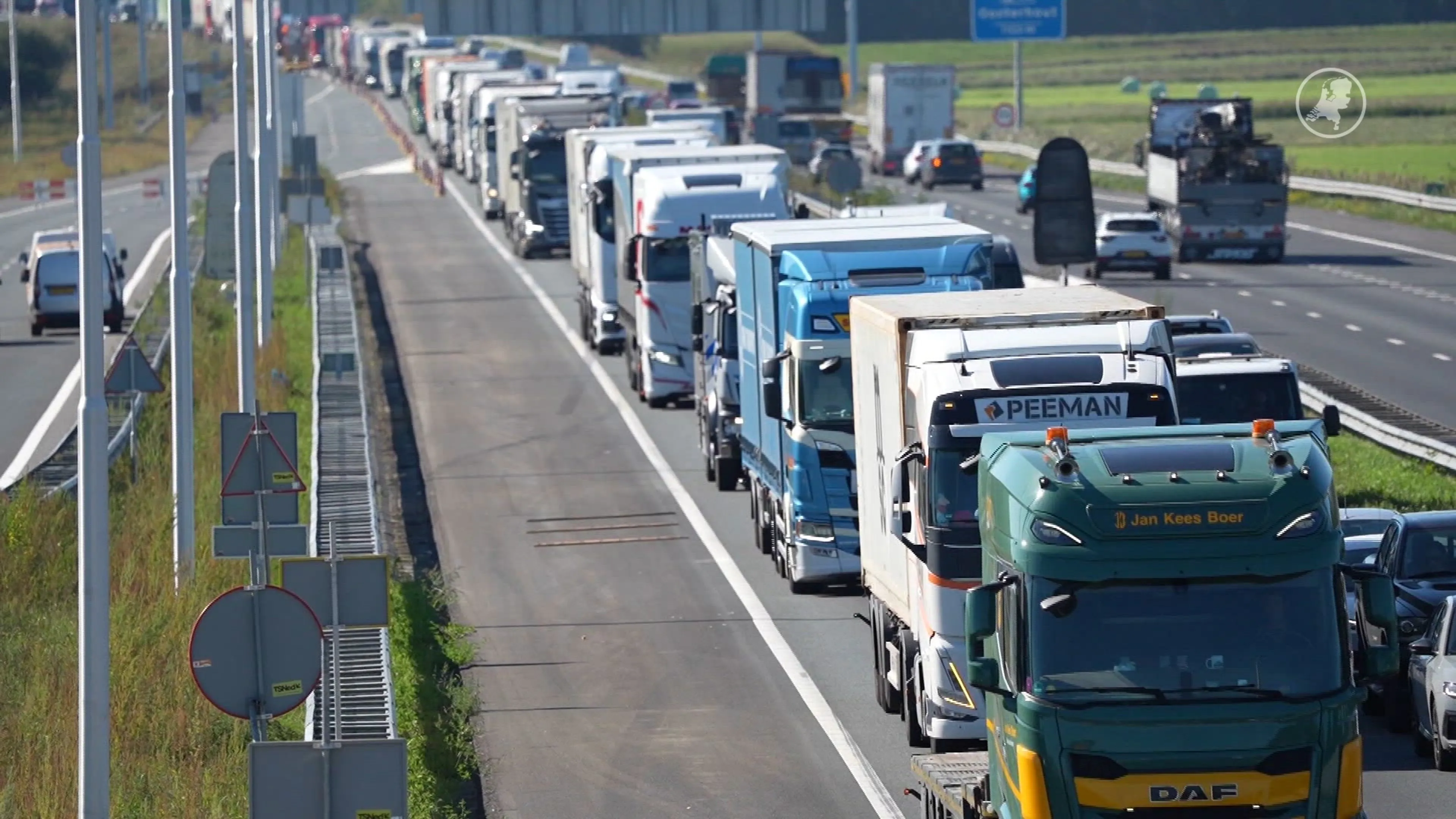 Drukte op omleidingsroutes na afsluiten Merwedebrug