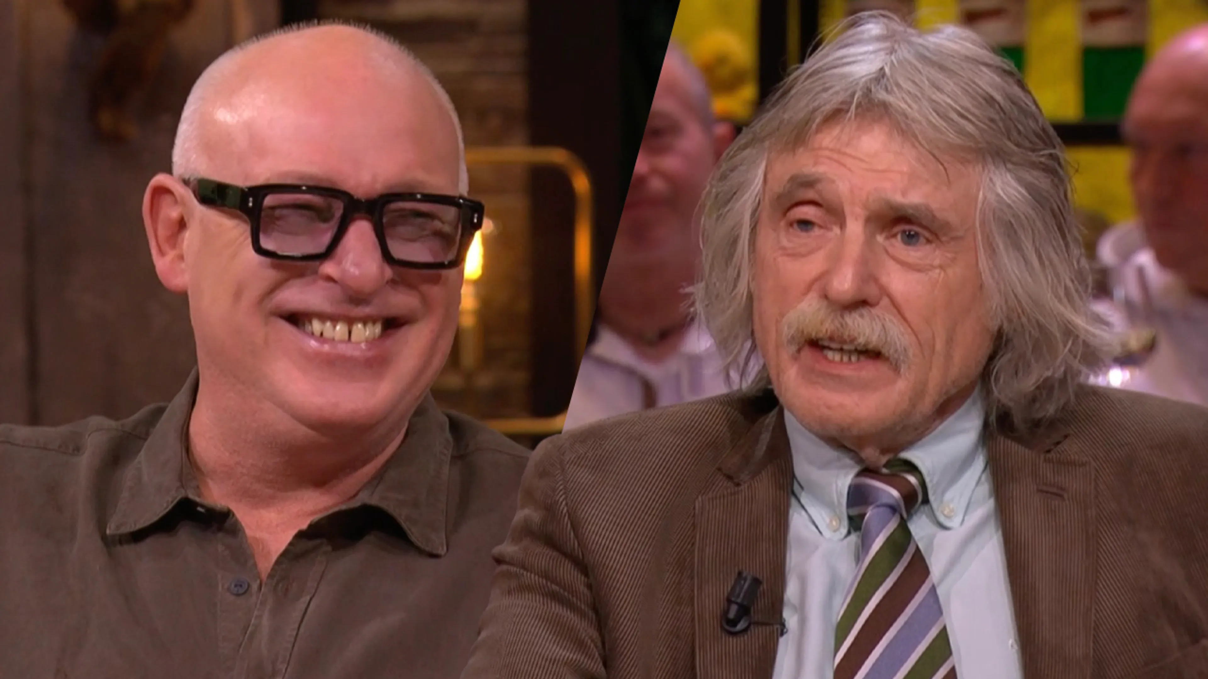 René schiet in de lach om uitspraken van Johan: 'Dat kan toch niet?!'