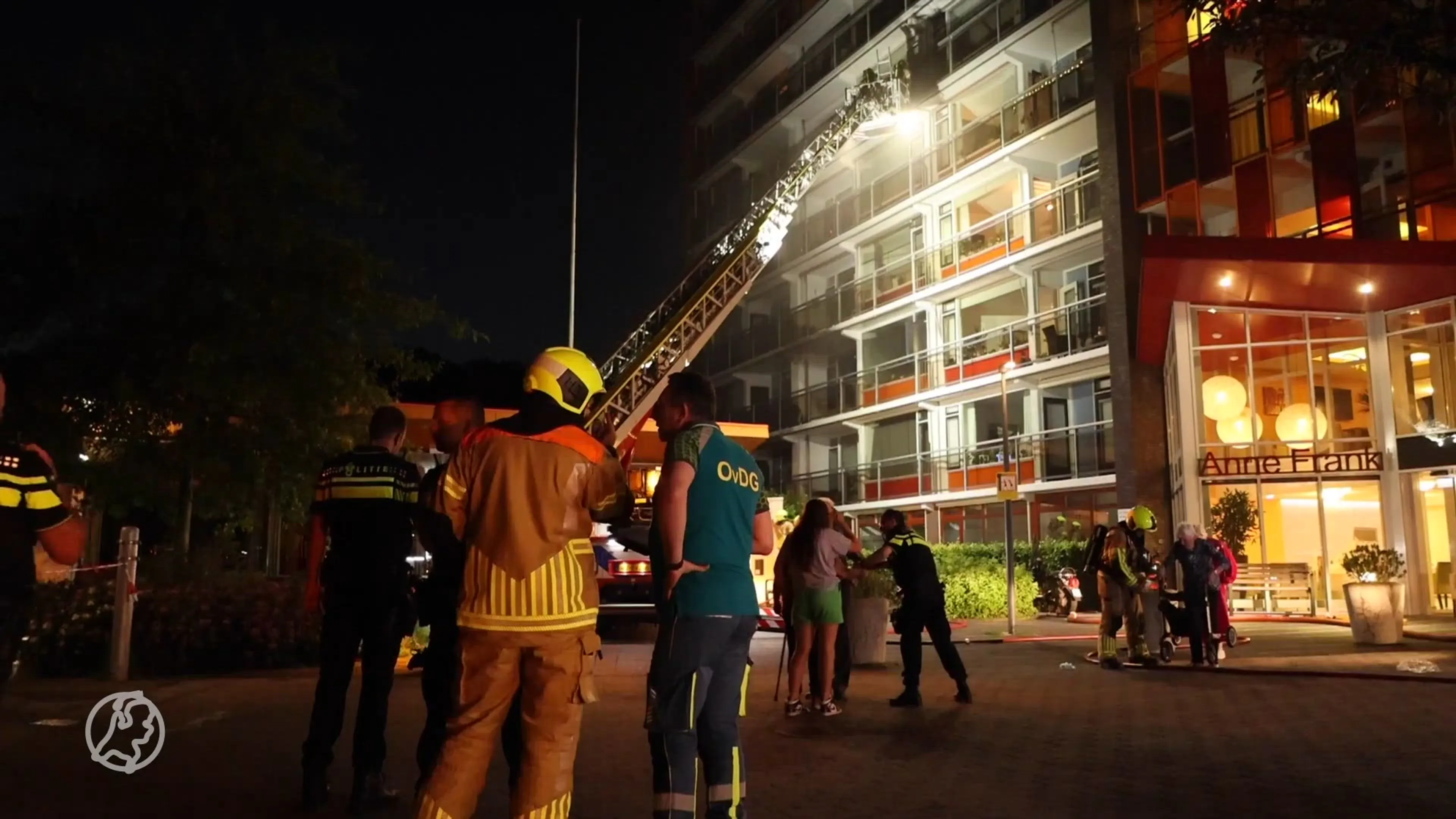 140 bewoners geëvacueerd bij brand in seniorencomplex in Waddinxveen