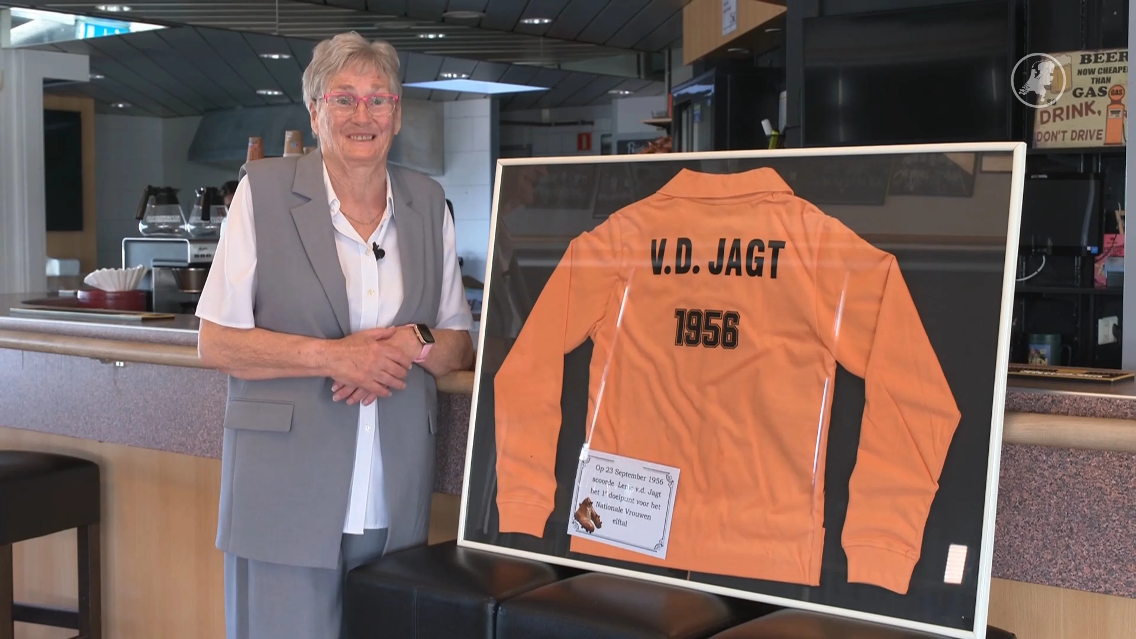 70 jaar geleden wist de 14-jarige Lenie te scoren tegen Duitsland