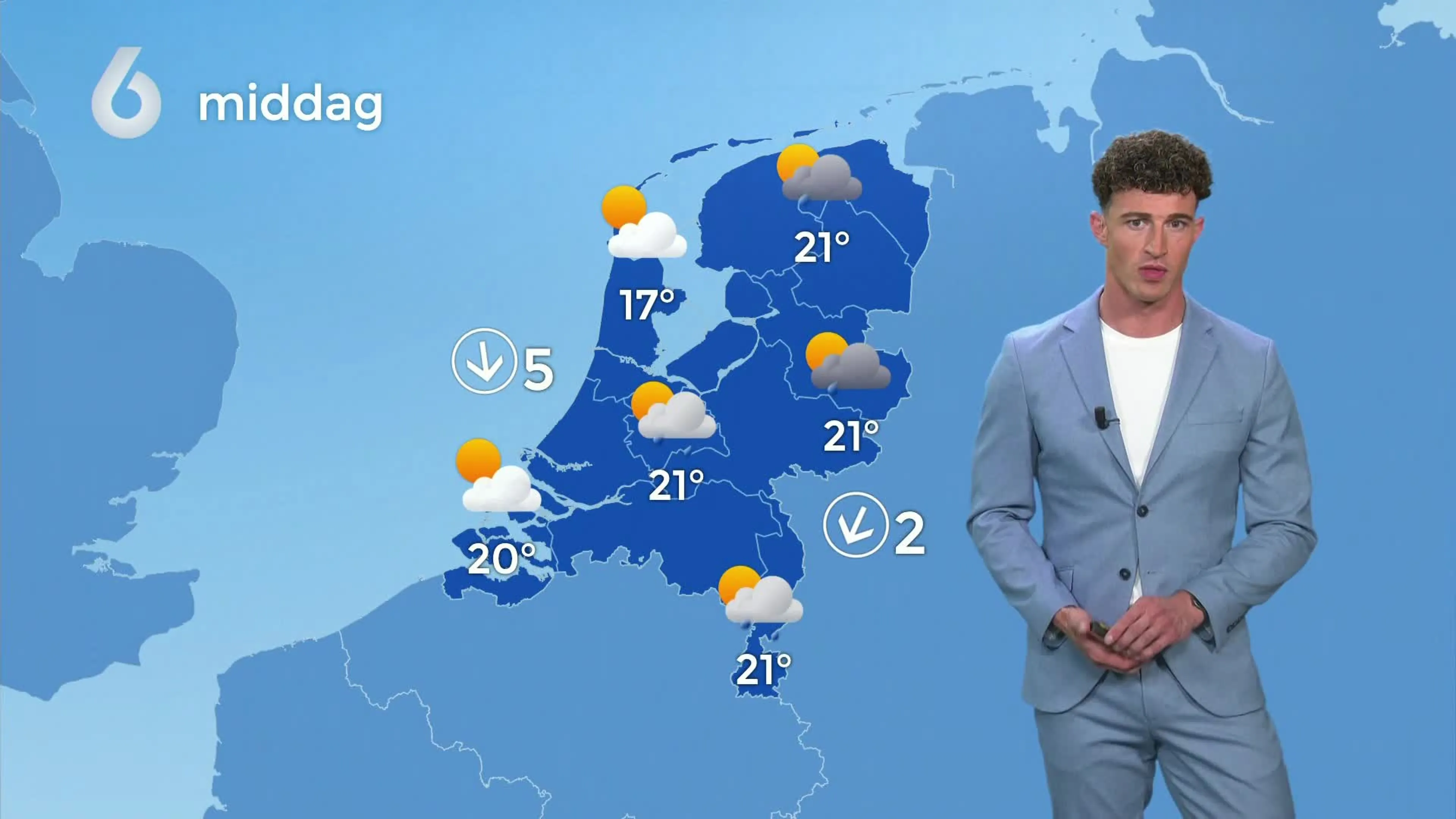 Komende dagen kans op felle (onweers)buien met hagel