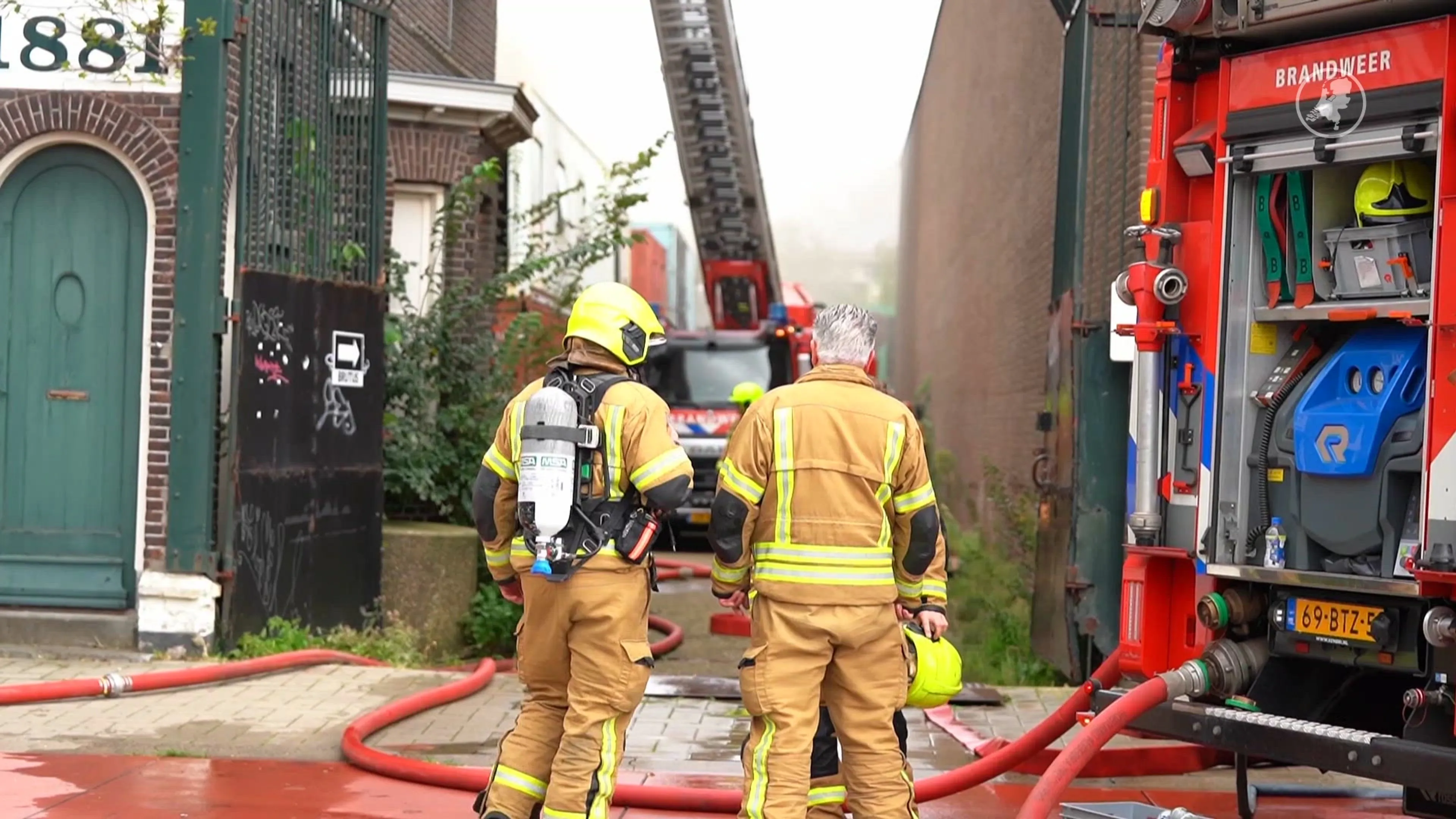 Museum in Rotterdam in brand, veel rook