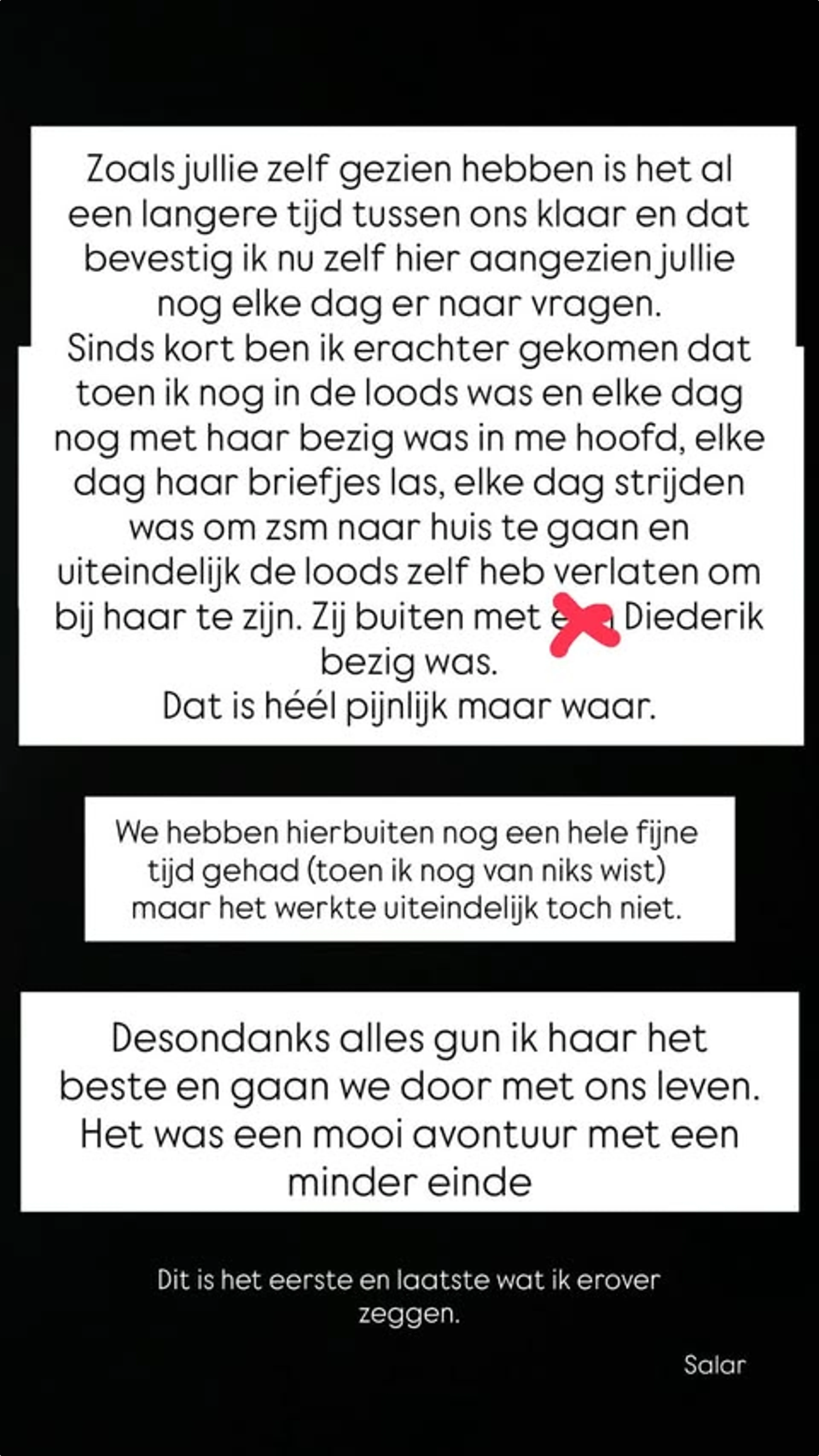 Salar over band Mercedes en Diederik (@Instagram)