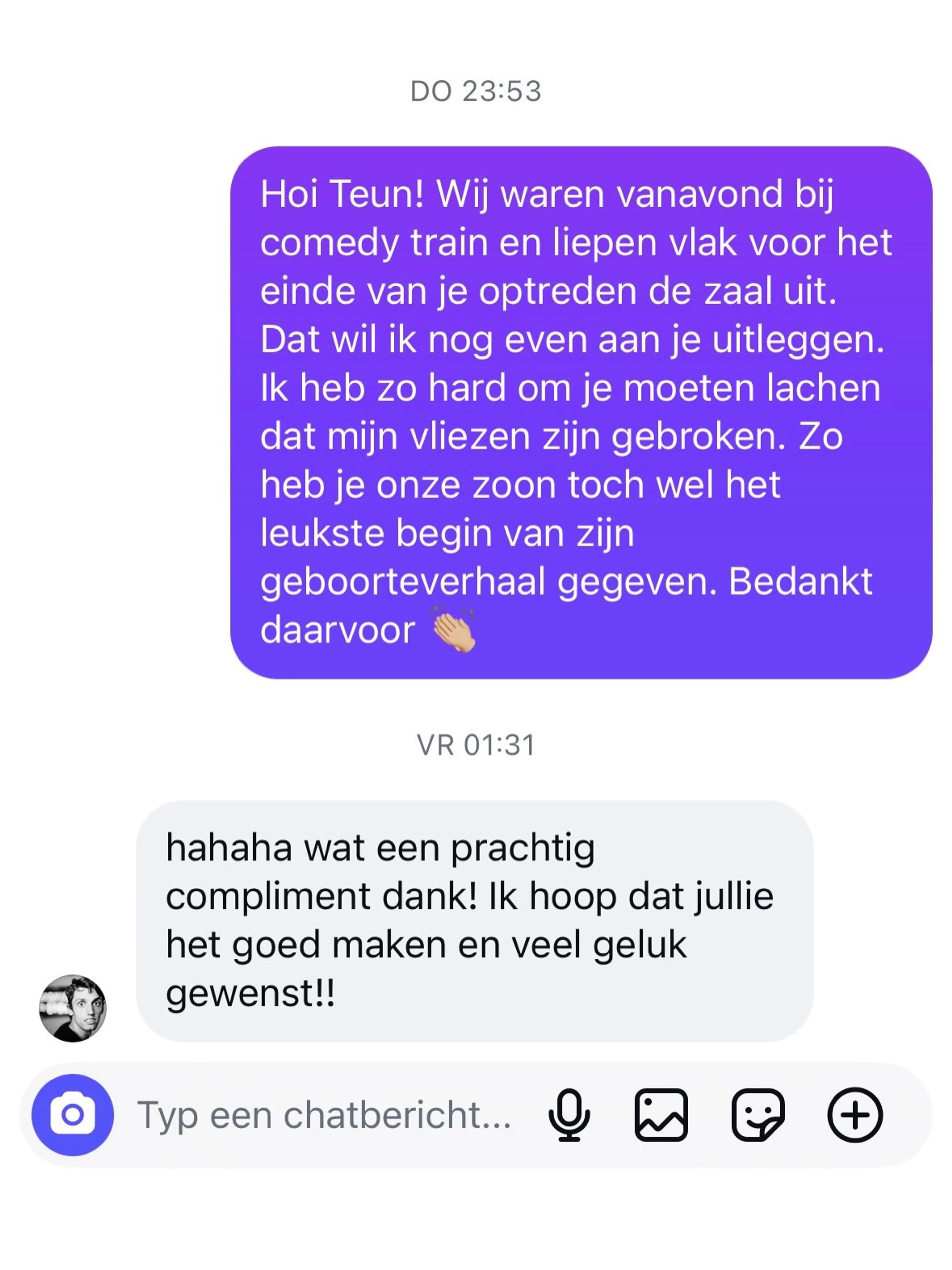 Bron: Instagram Dominique en Bas