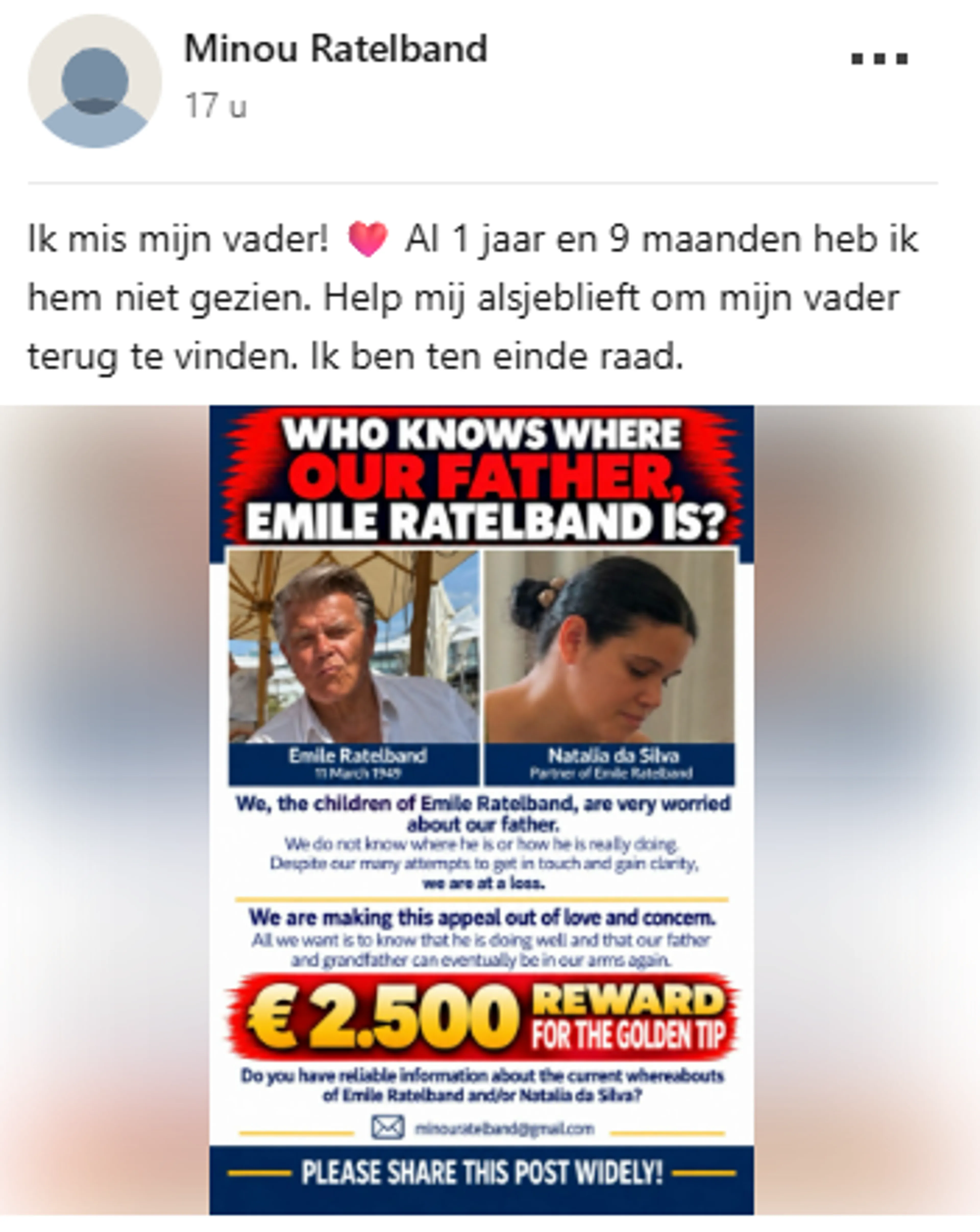 Bron: LinkedIn Minou Ratelband