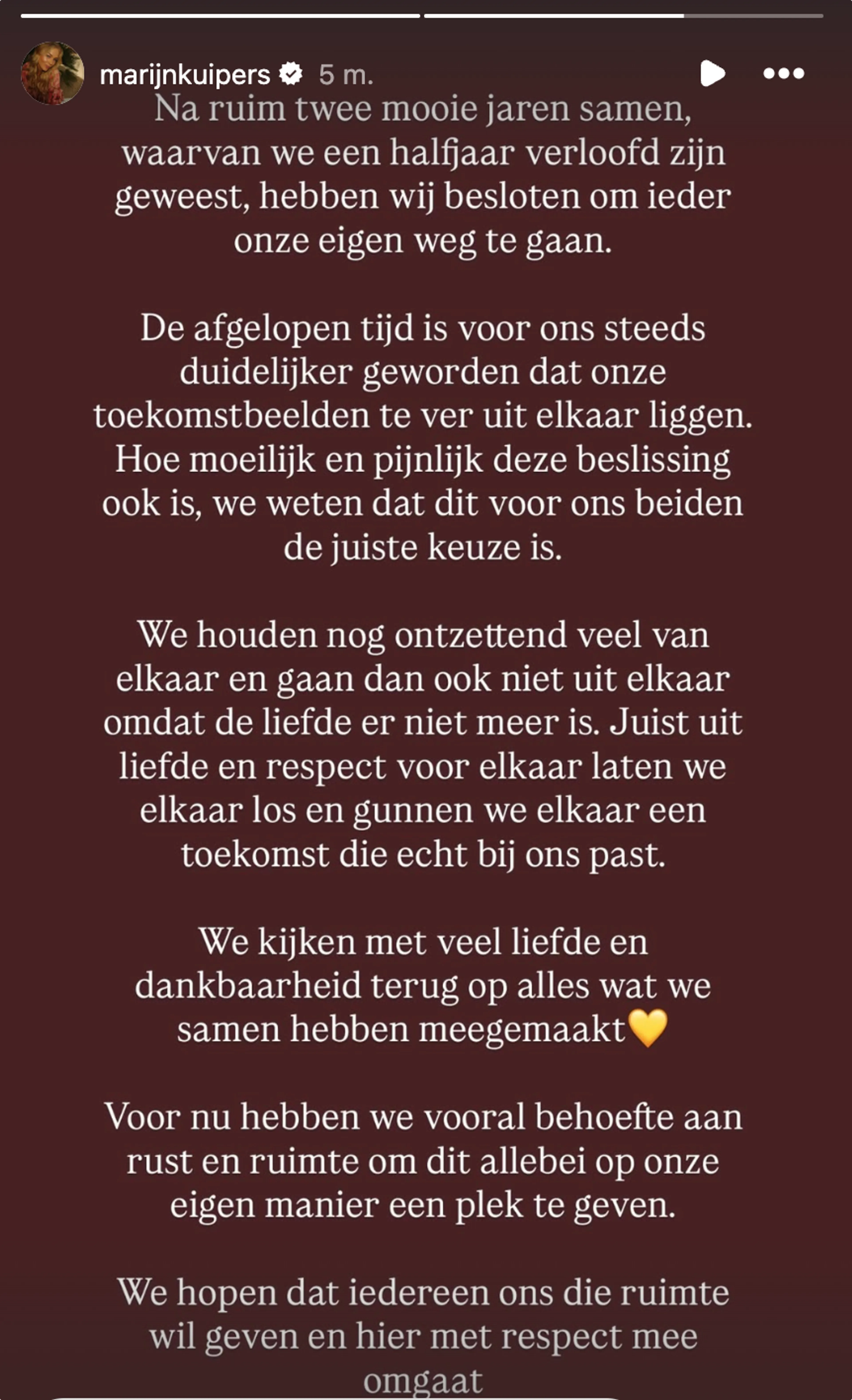 Bron: Instagram Marijn Kuipers