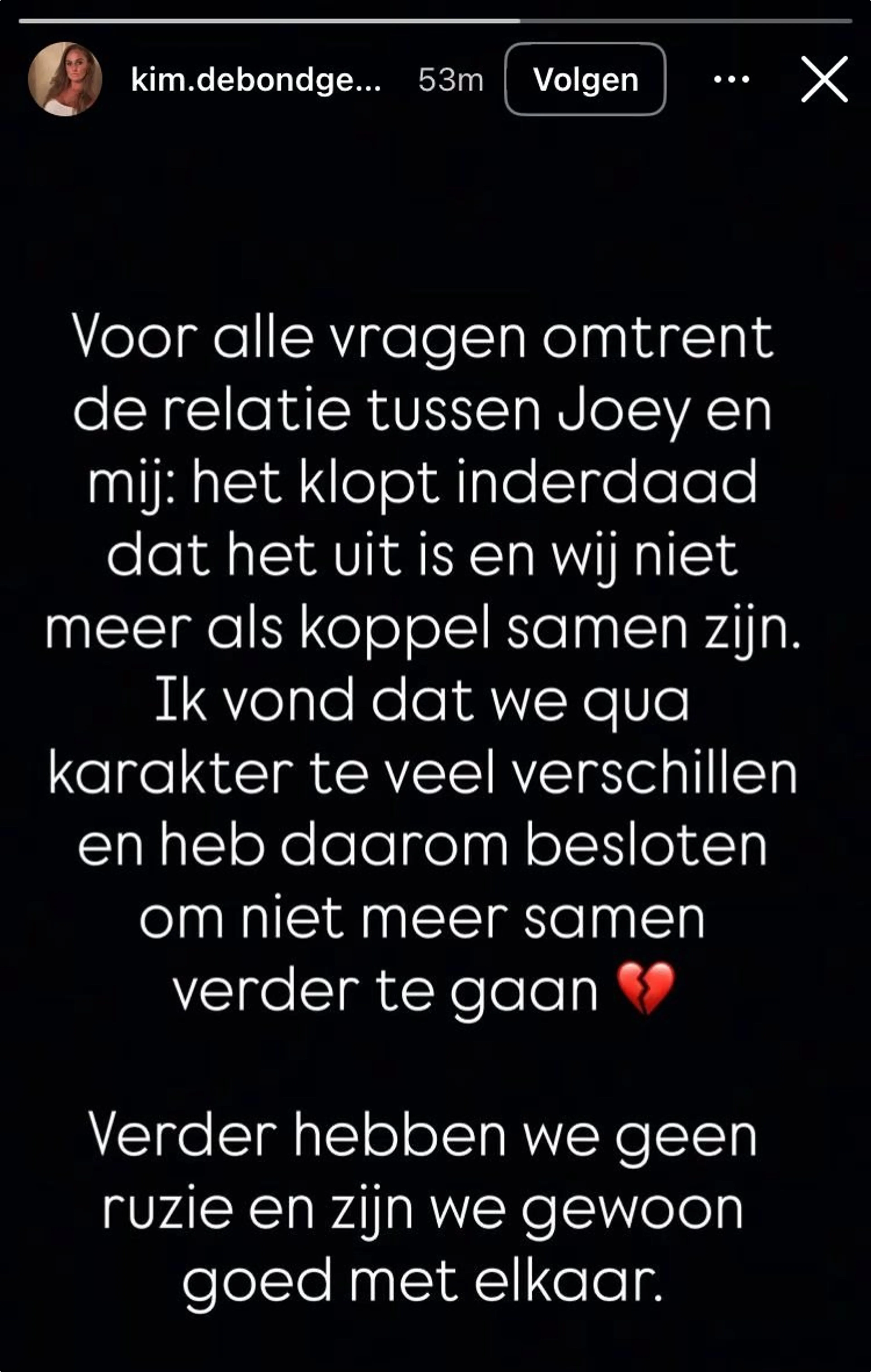 Bron: Instagram Kim.debondgenoten