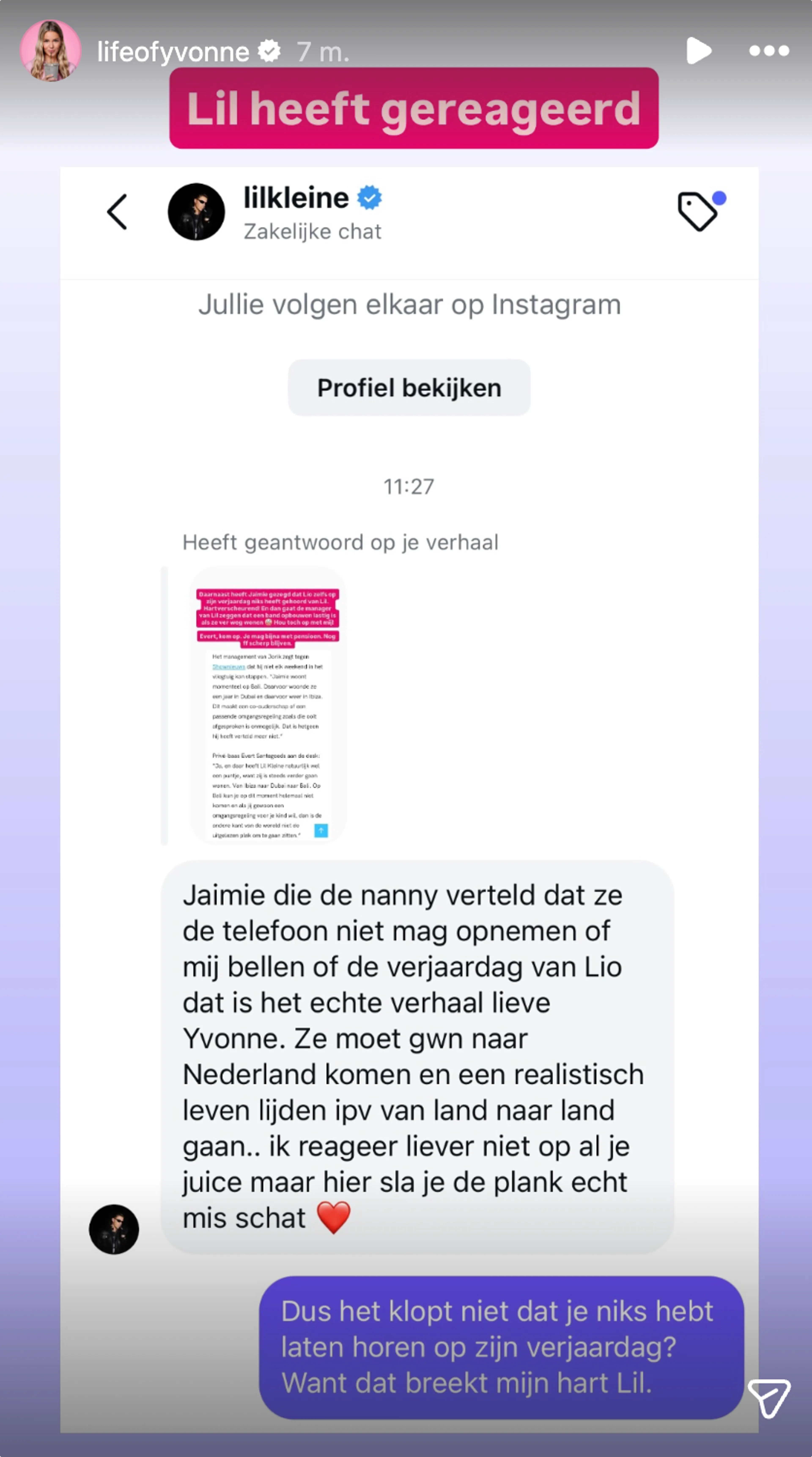 Bron: Instagram Yvonne Coldeweijer