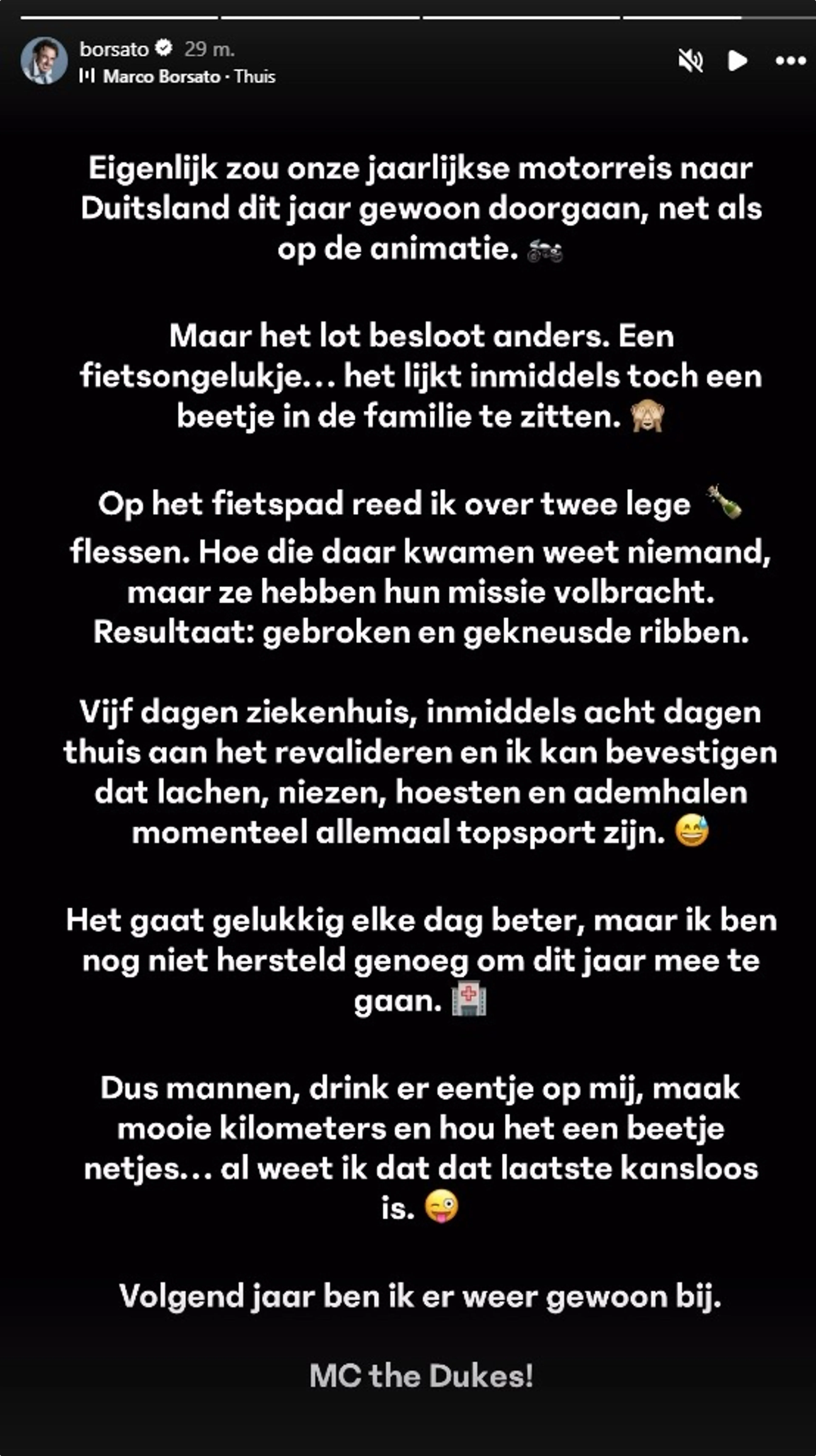 Bron: Marco Borsato op Instagram