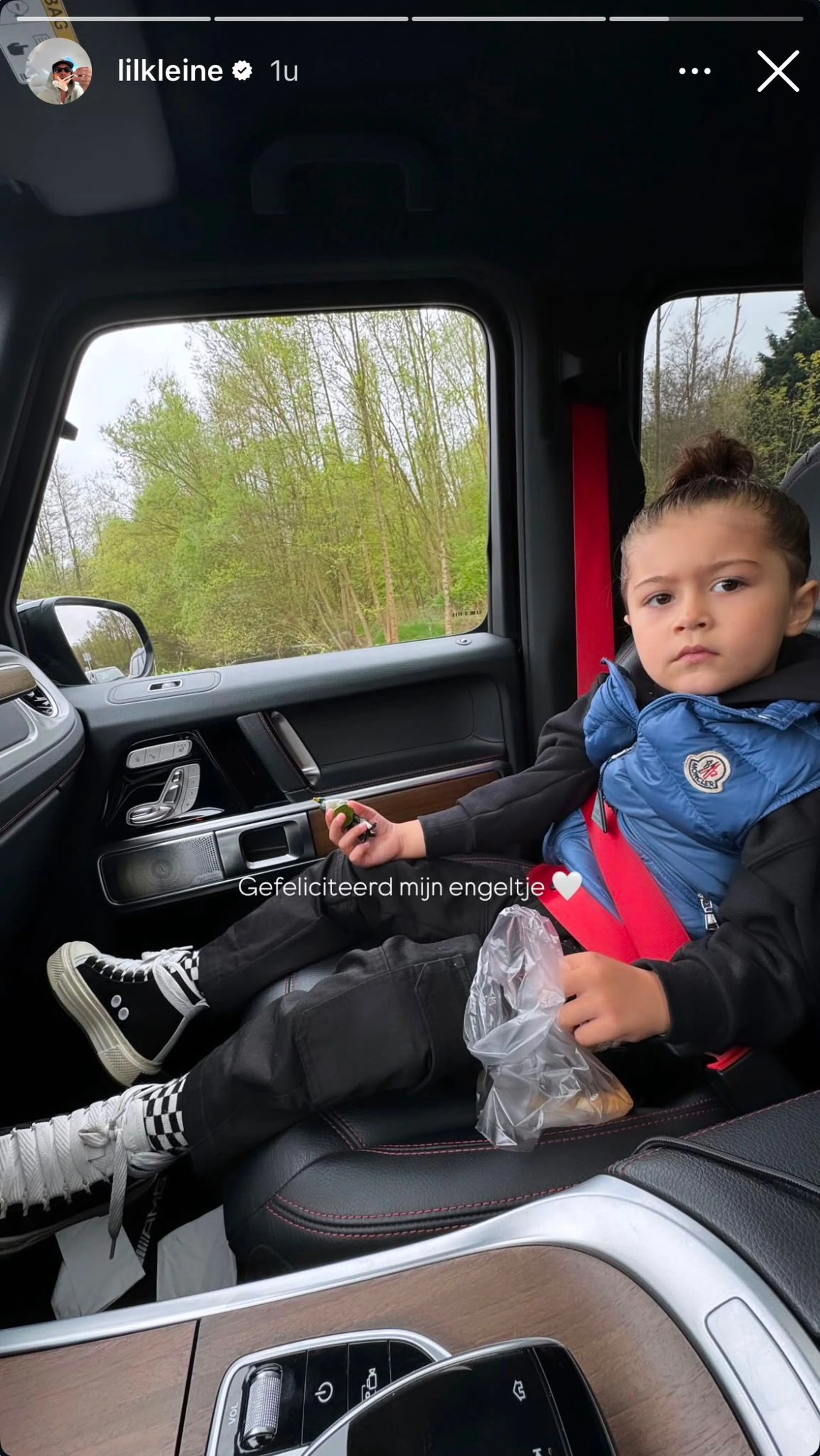 Verjaardagspost Lil Kleine voor zoontje Lío - @LilKleine