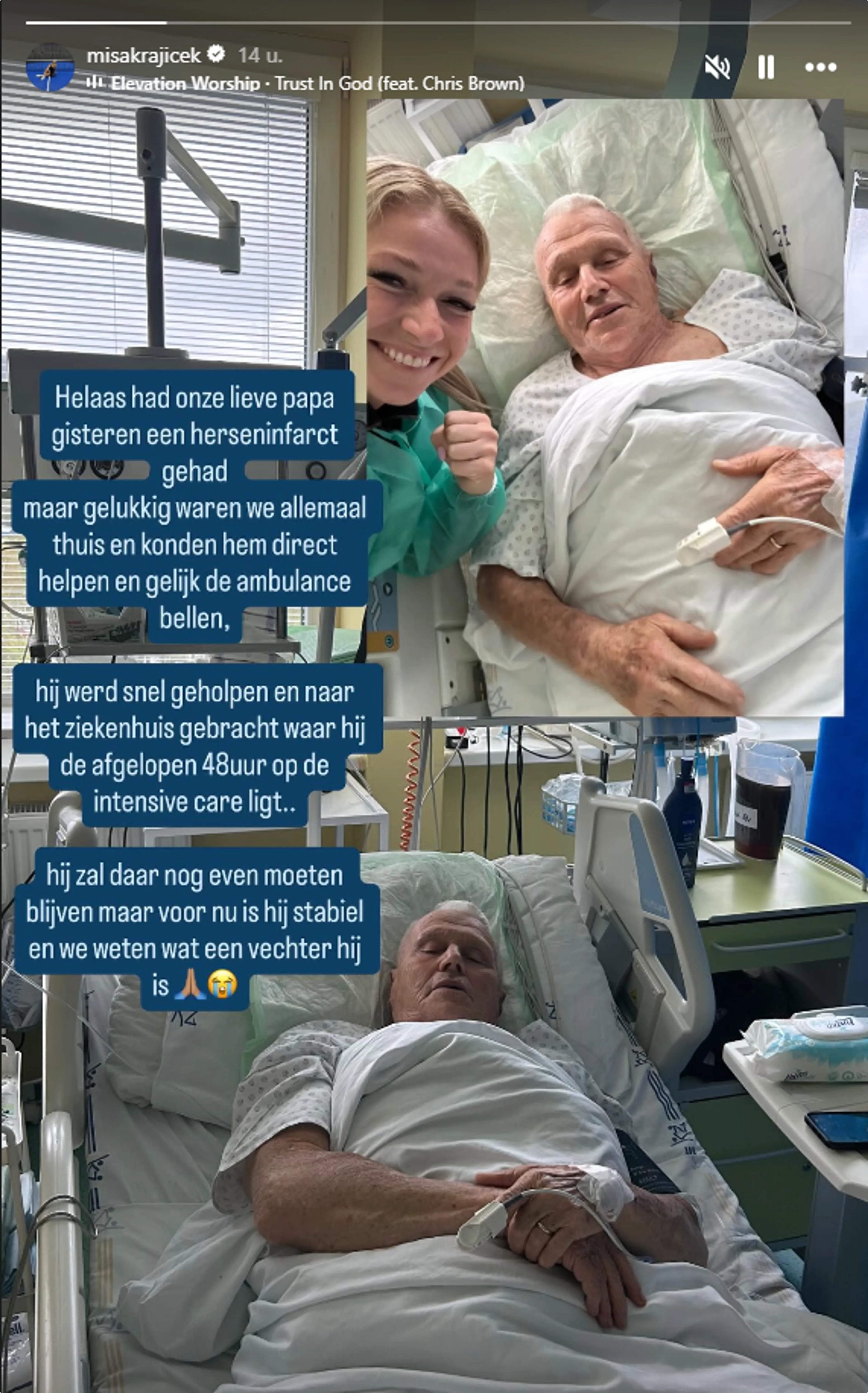 Bron: Instagram Michaëlla Krajicek