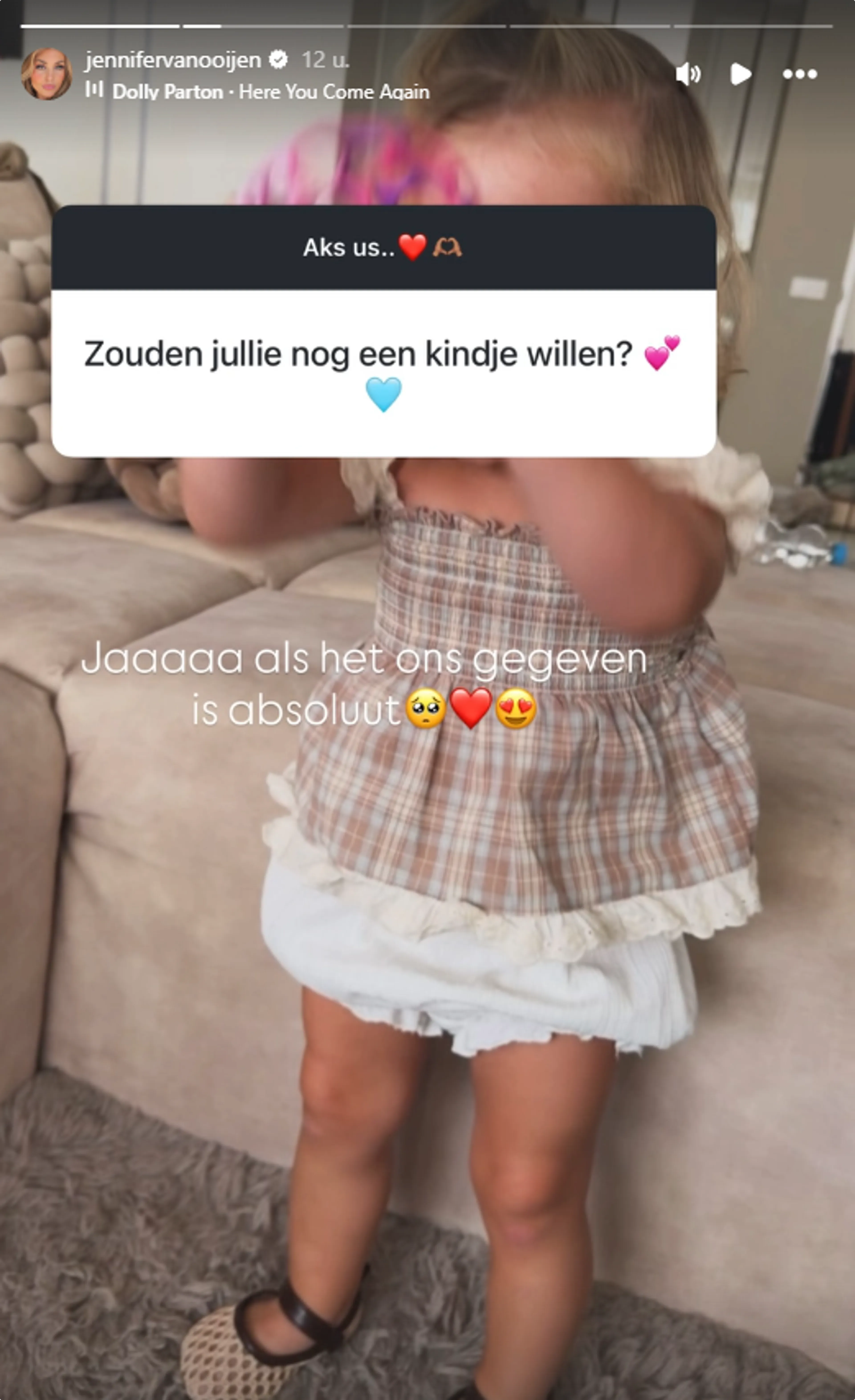 Jennifer en Mart willen nóg een kindje (@Instagram)