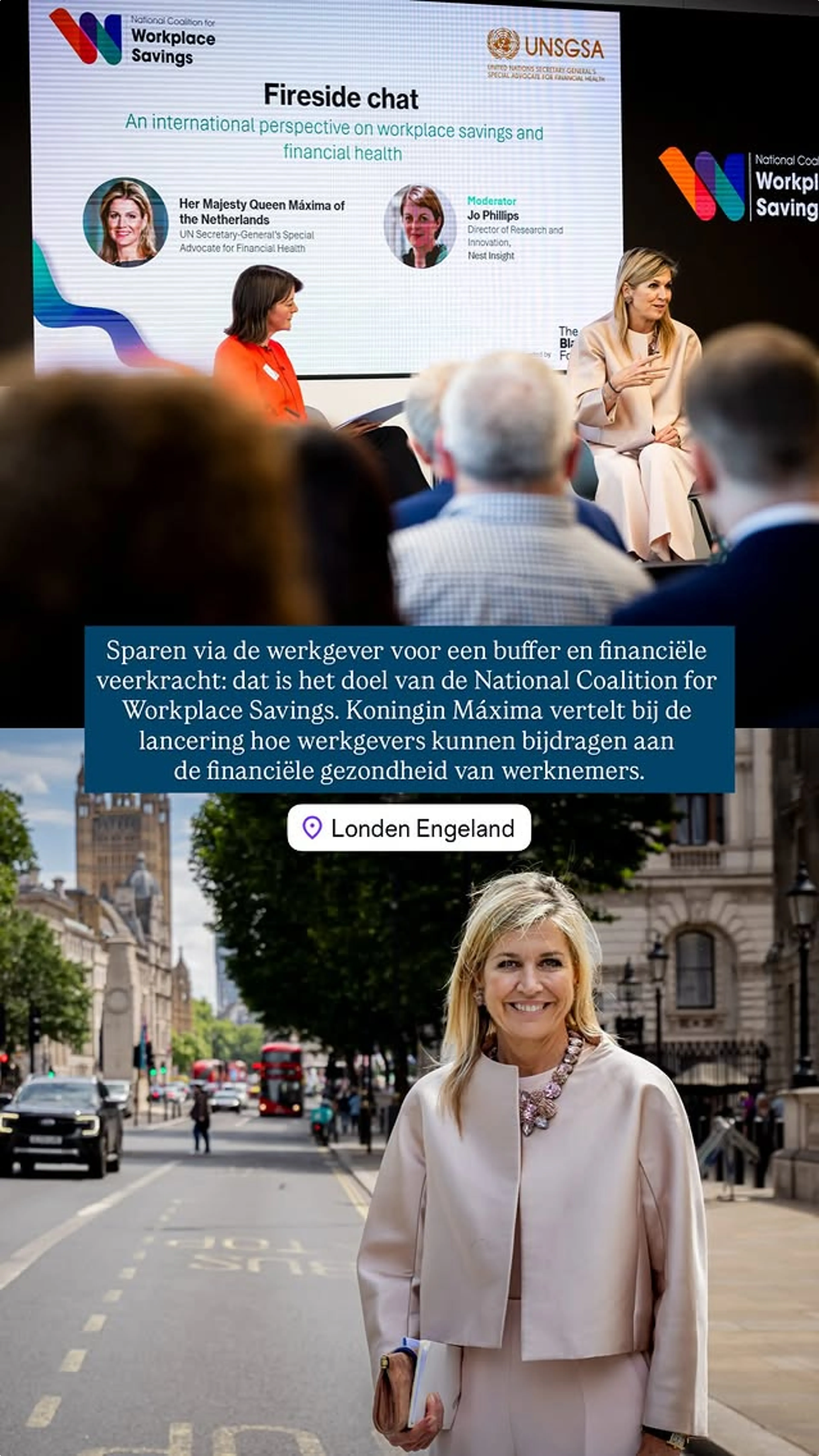 Máxima in Londen (@Instagram Koninklijk Huis)