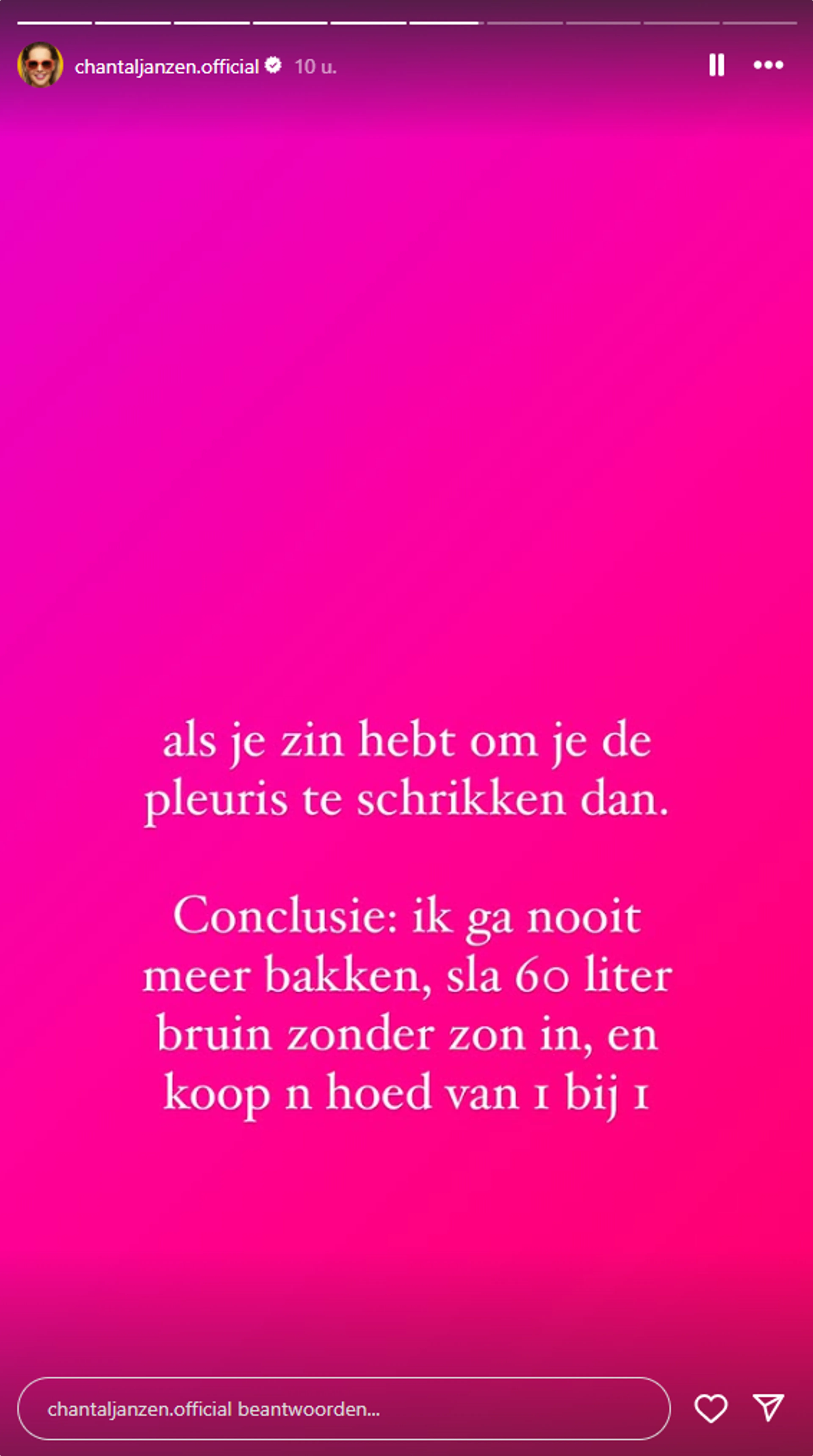 Bron: Instagram Chantal Janzen 