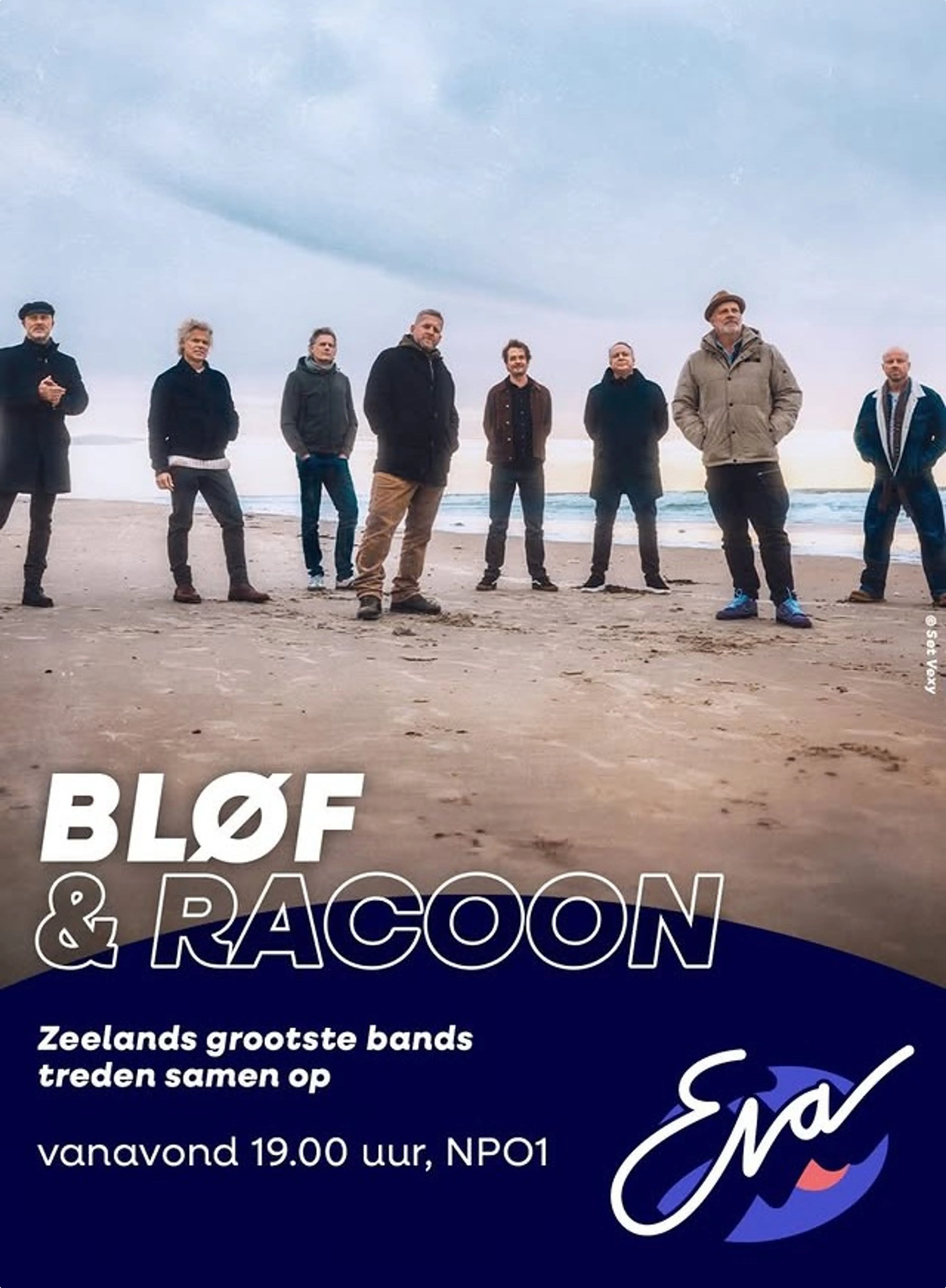 Racoon en BLØF bij Eva Jinek, bron: Instagram.