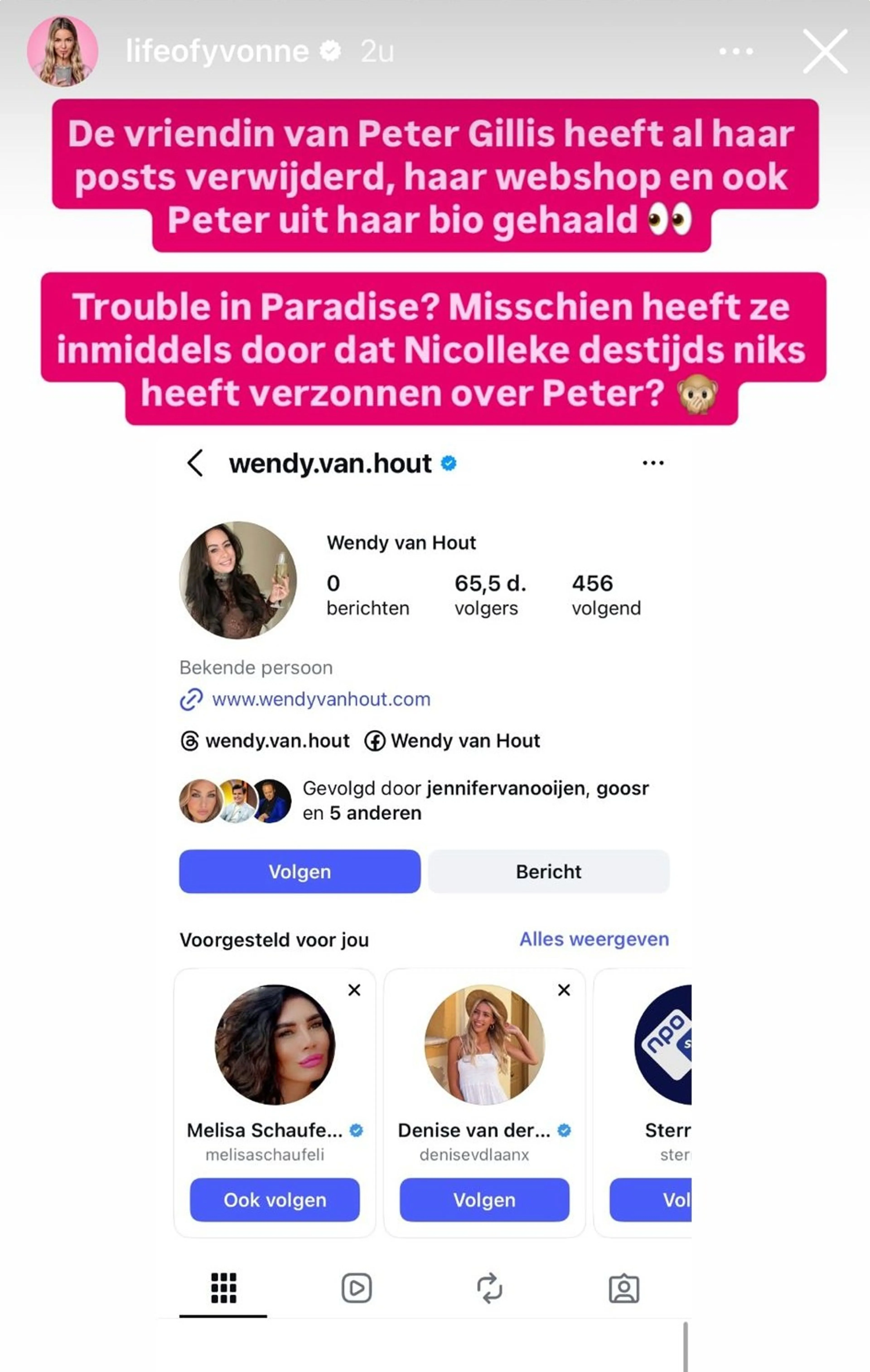 Bron: Instagram Yvonne Coldeweijer