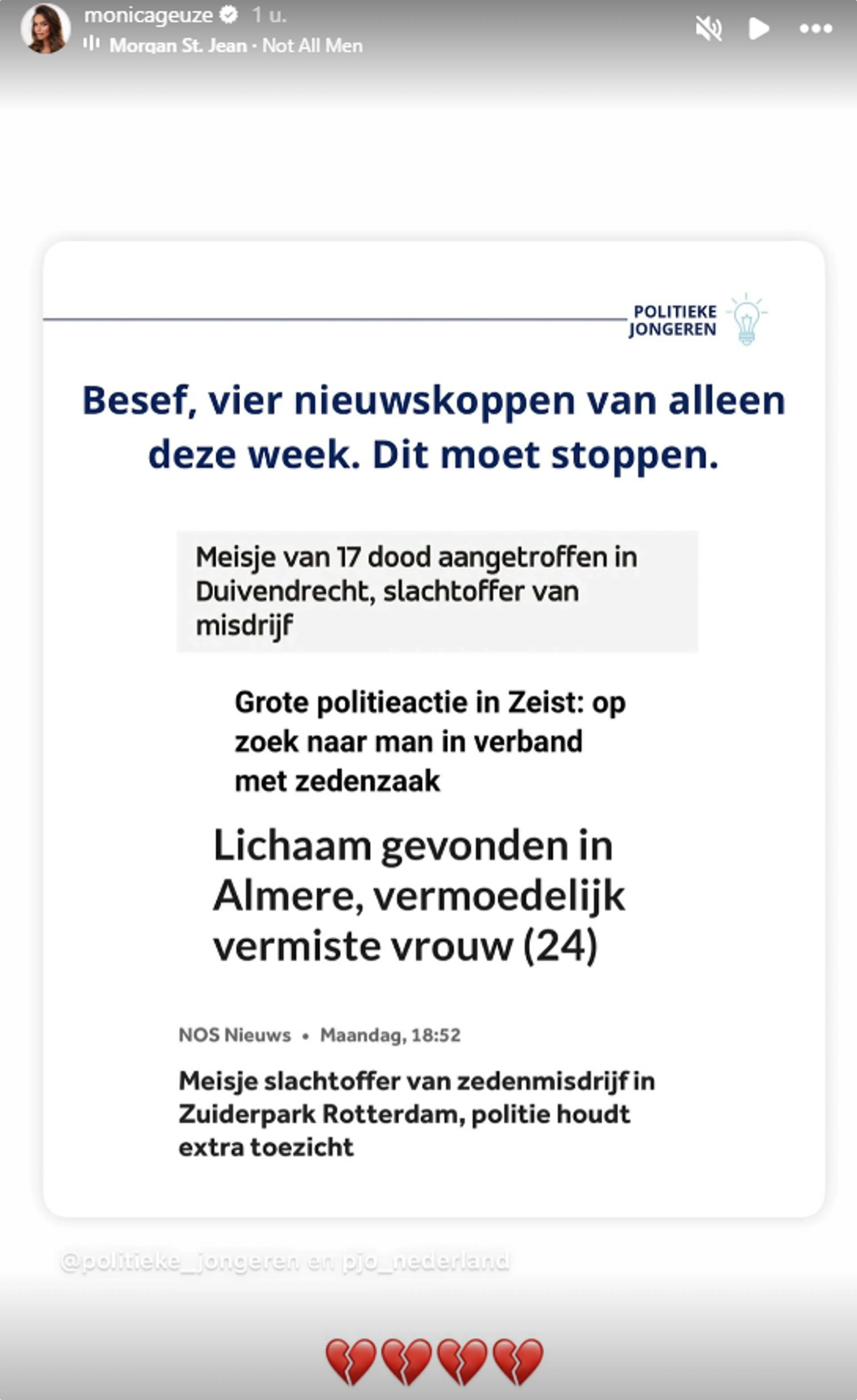 Bron: Monica Geuze op Instagram.