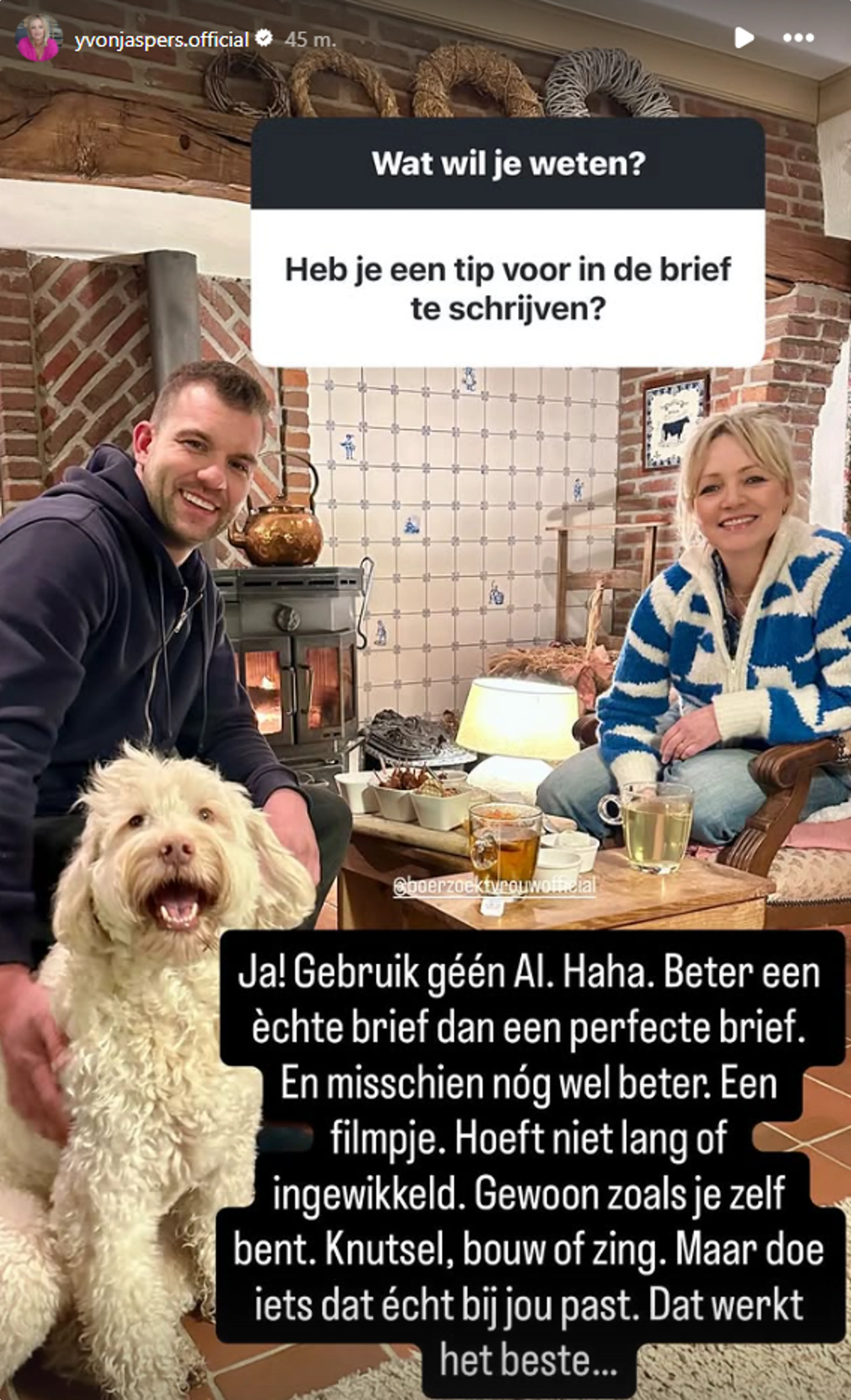 Bron: Instagram Yvon Jaspers 