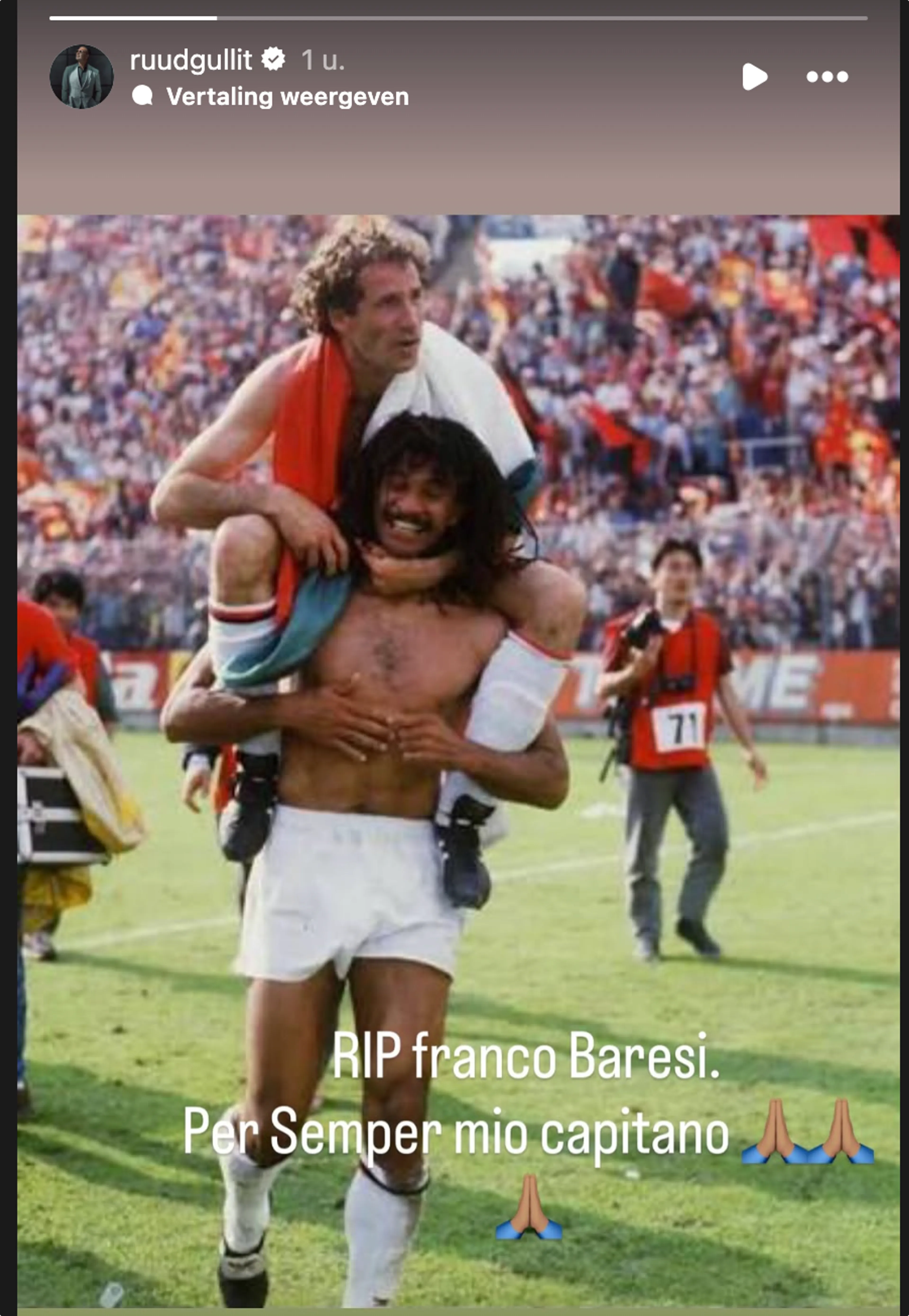 Bron: Instagram @ruudgullit