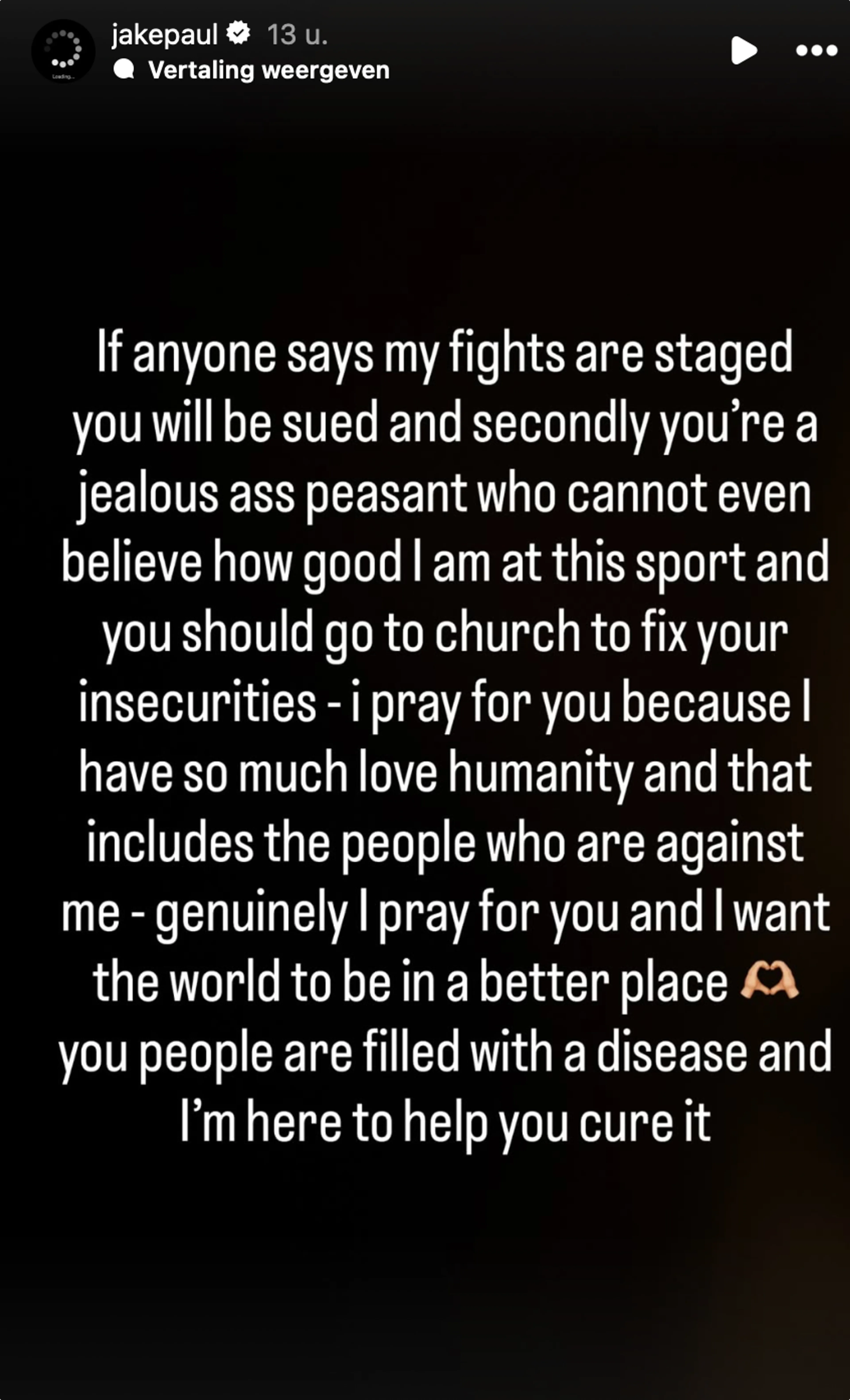 Bron: Jake Paul op Instagram.