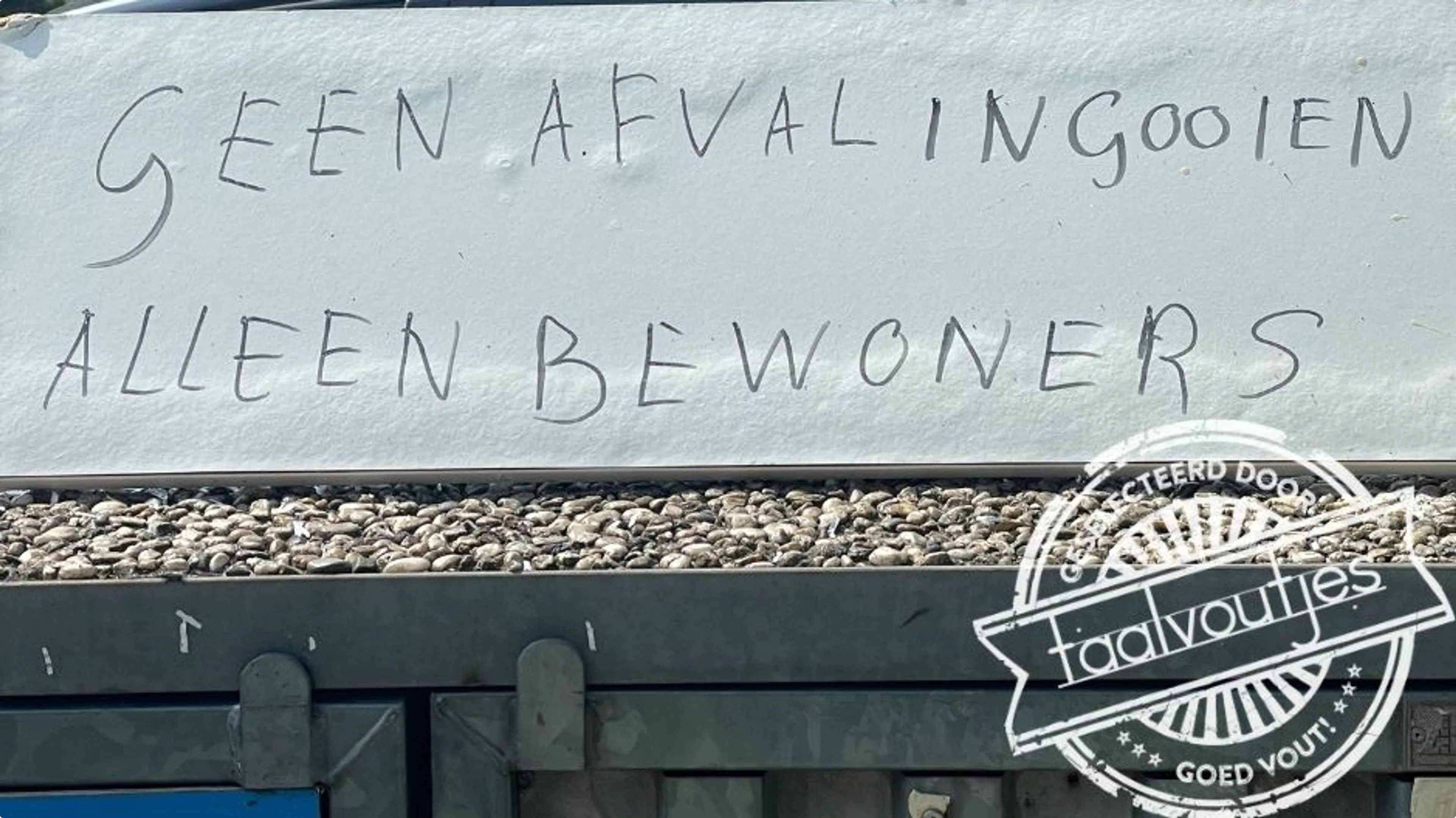 De winnaar van 2024. Beeld: Taalvoutjes.nl