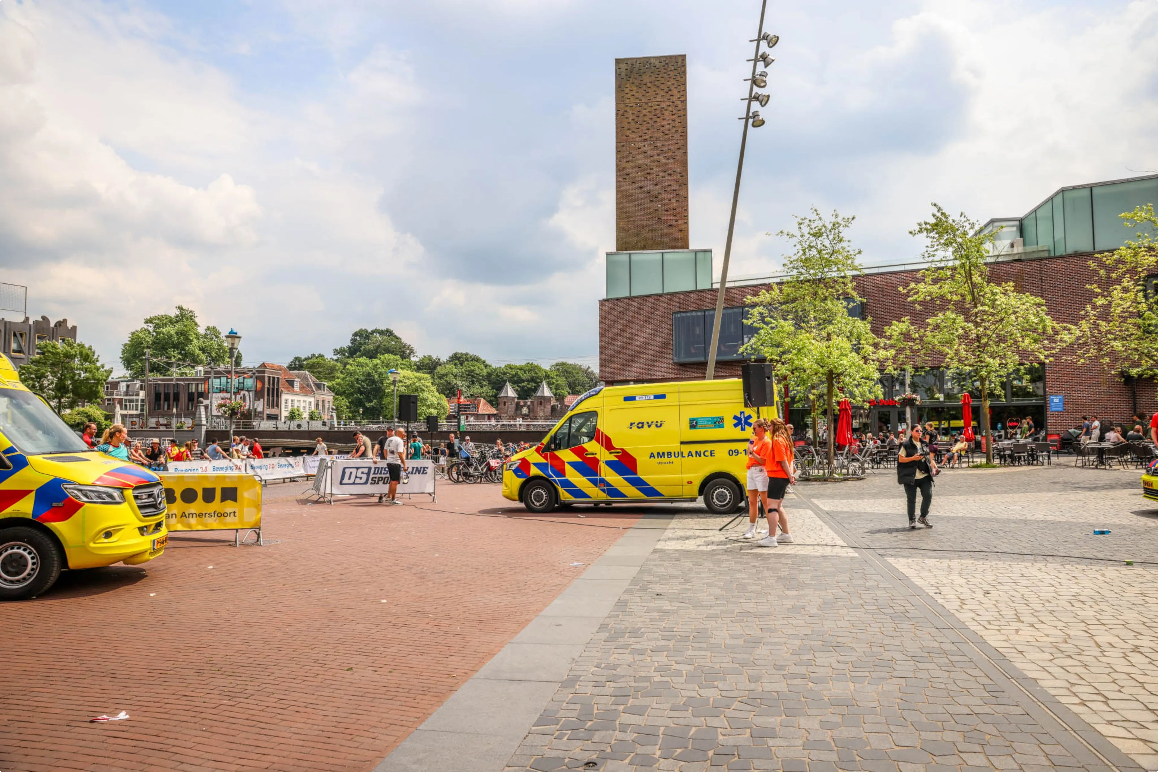 Deelnemer marathon gereanimeerd in Amersfoort. Foto: MxM Visuals