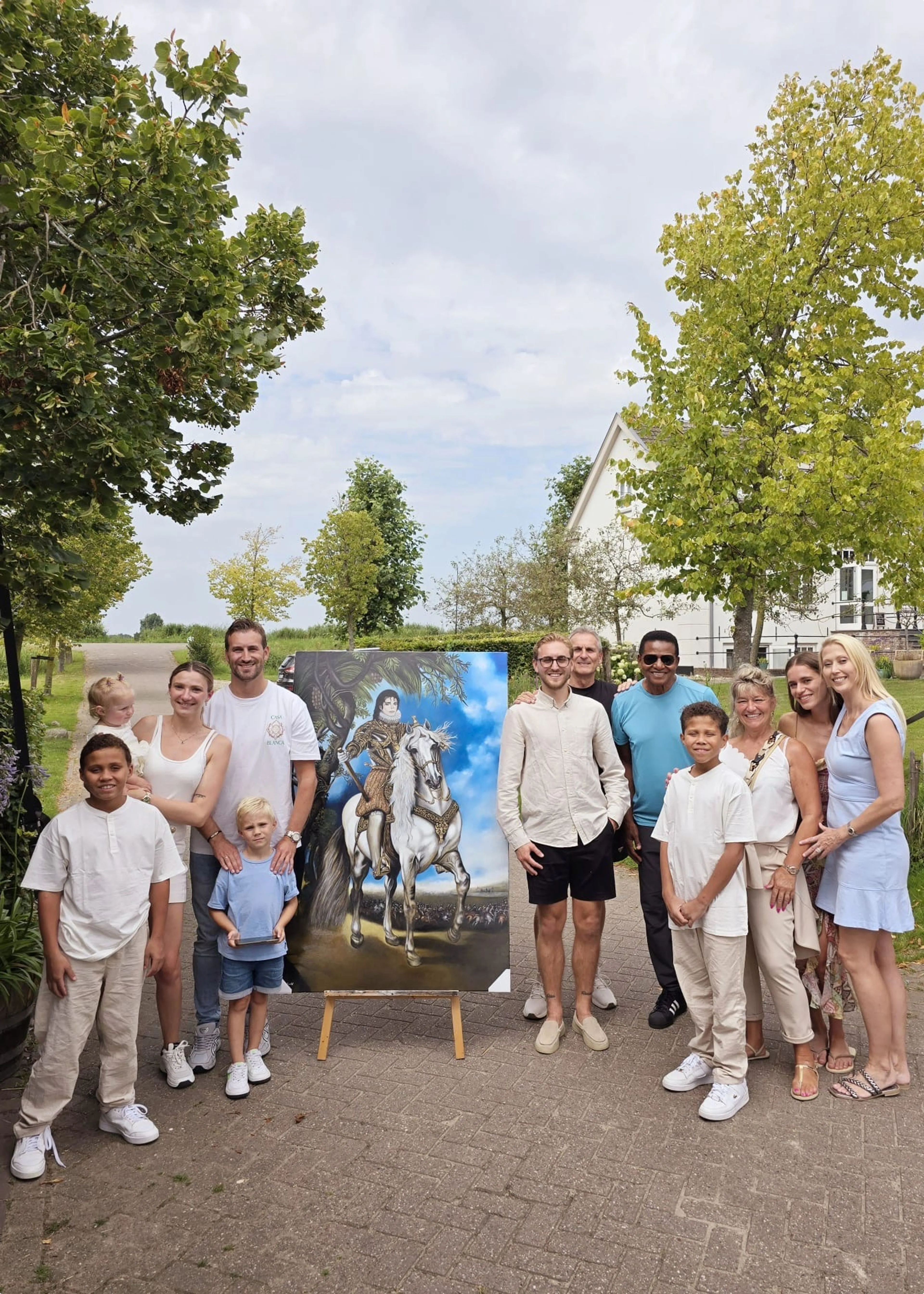 De familie Roeleveld en de familie Jackson. Beeld: Jordi Roeleveld