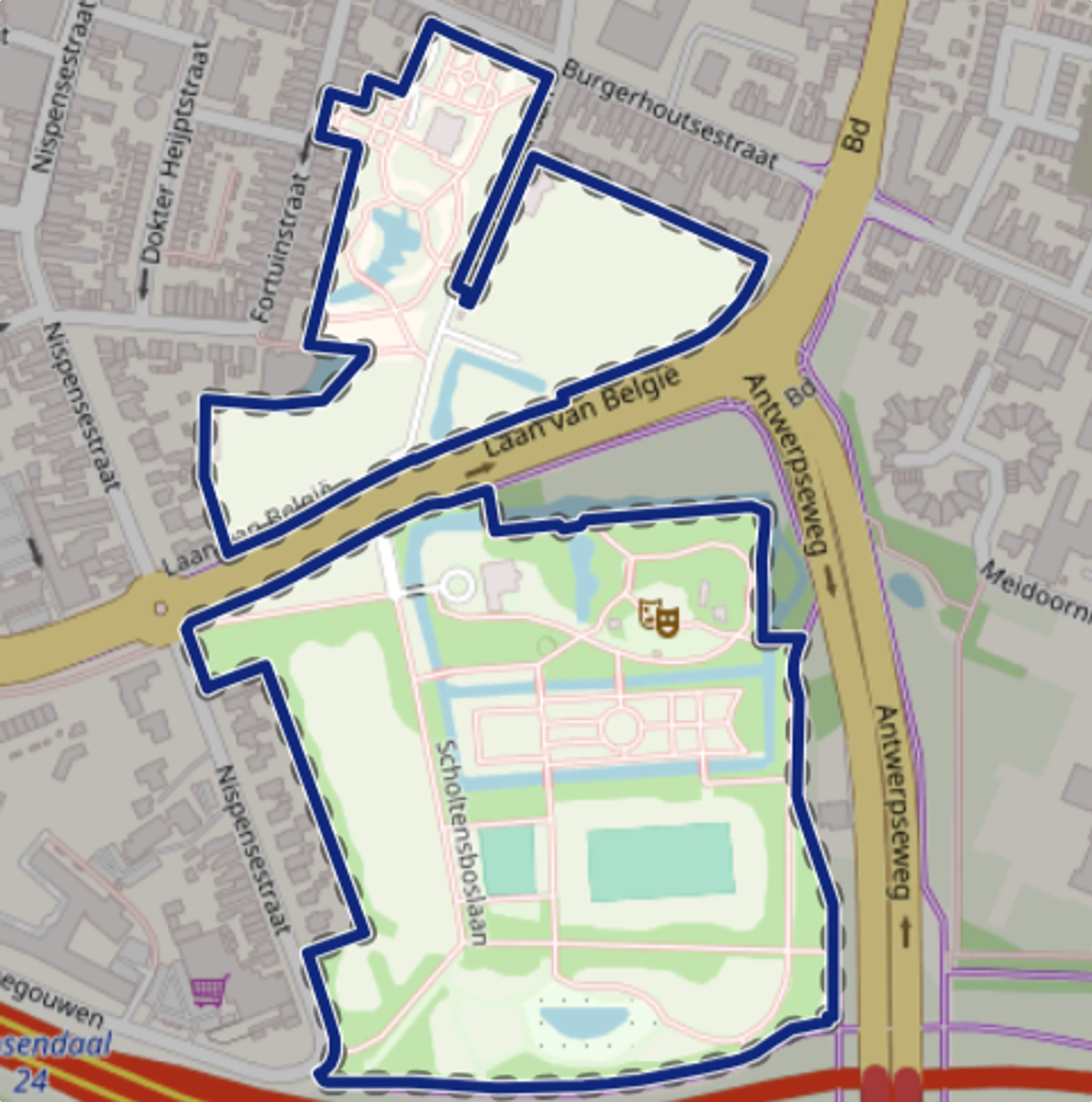 De politie is op zoek naar getuigen die op maandag 6 oktober tussen 06.00 en 18.00 uur door Park Vrouwenhof zijn gelopen. Beeld: Politie
